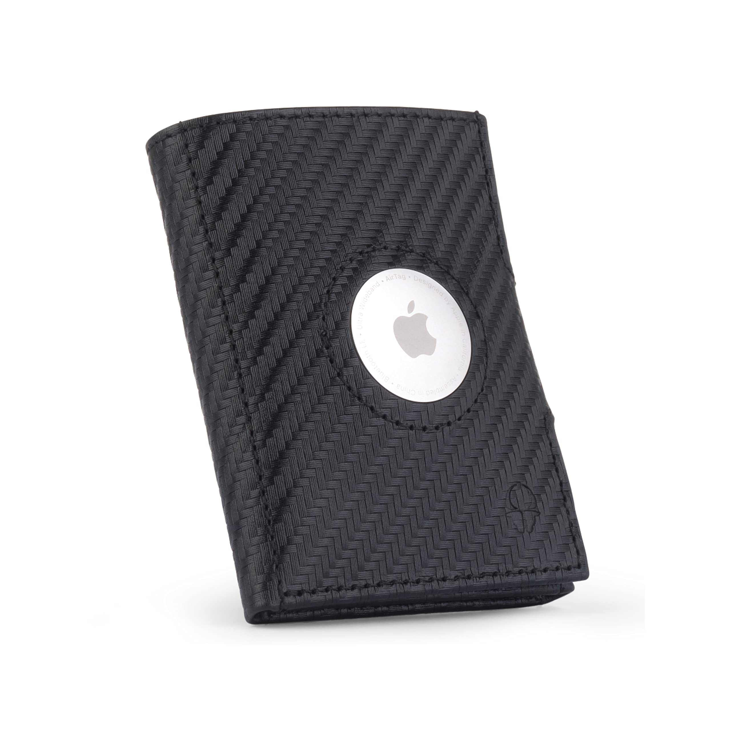 Portefeuille Homme Cuir Véritable Avec Porte AirTag - Protection RFID - 8 Cartes, Billets - Design Classique élégant - Cadeau Homme - 2