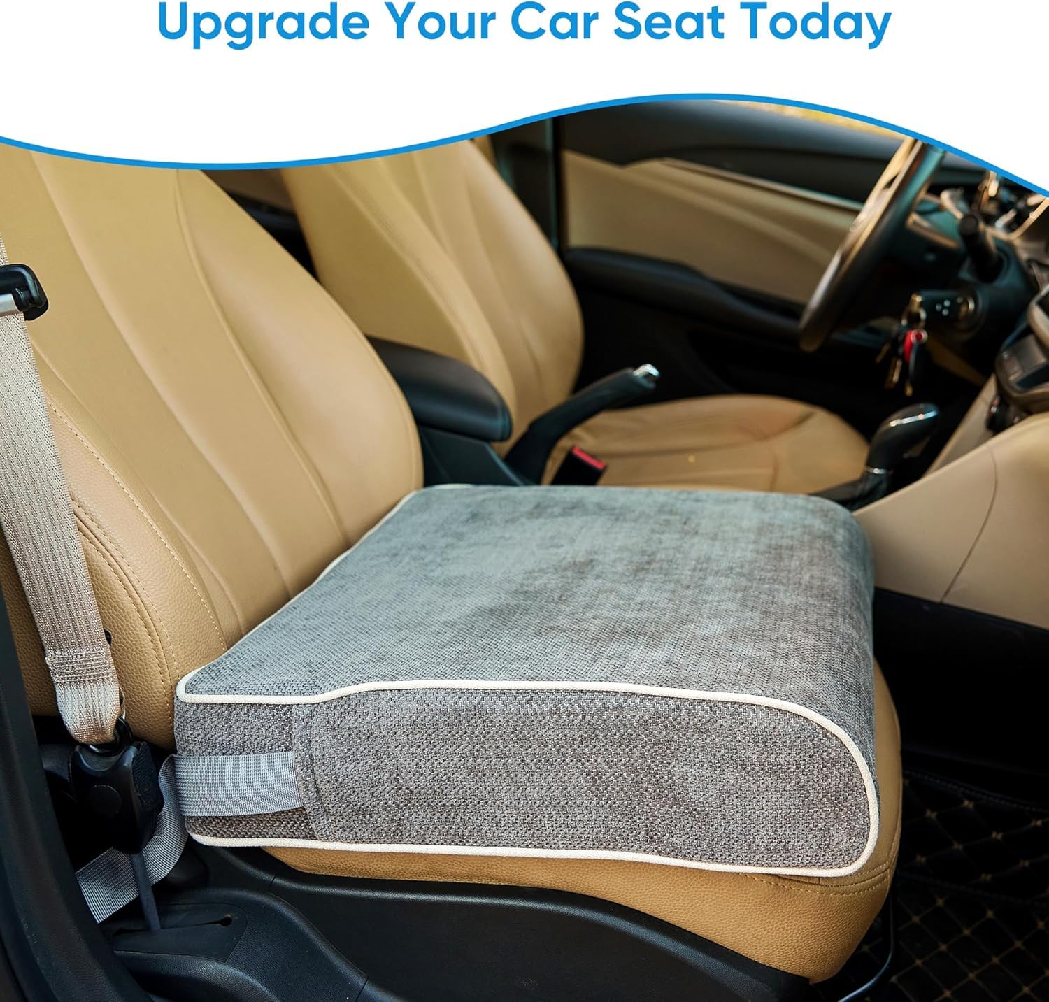 Cuscino per sedia da ufficio, extra large, spesso 10,2 cm, in memory foam, per sedie da ufficio, sedile auto, per alleviare il dolore al coccige, sciatica