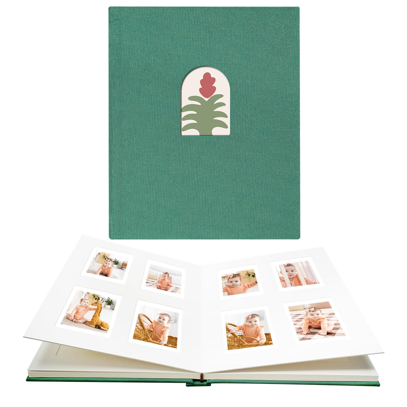 Vienrose 104 Pockets Mini Photo Album Instax with Writing Space, Arch Front Window