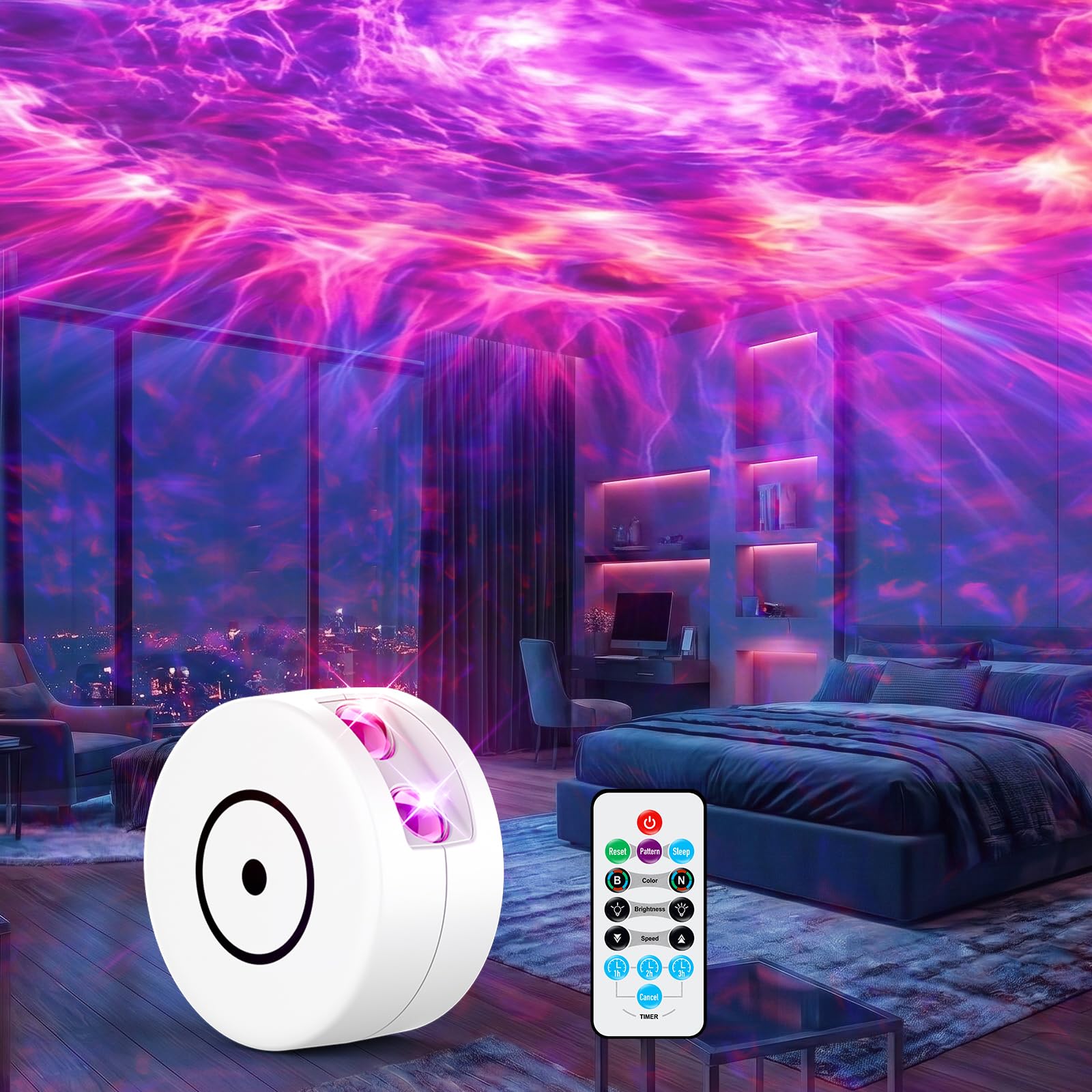 Proiettore Galaxy per camera da letto, proiettore di luce galassia con 41 modalità di illuminazione, regalo di compleanno per donne, regali per adolescenti, ragazze, ragazzi, decorazione per la stanza | Lampada da soffitto a forma di nebulosa stellata, co