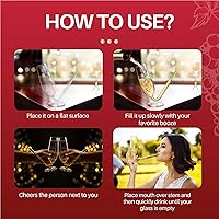 Vista 3 de Sneaky Booze Champagne vino cerveza licor alcohol escopeta flauta de copa. tirador de beber para fiesta previa al juego, fiestas universitarias