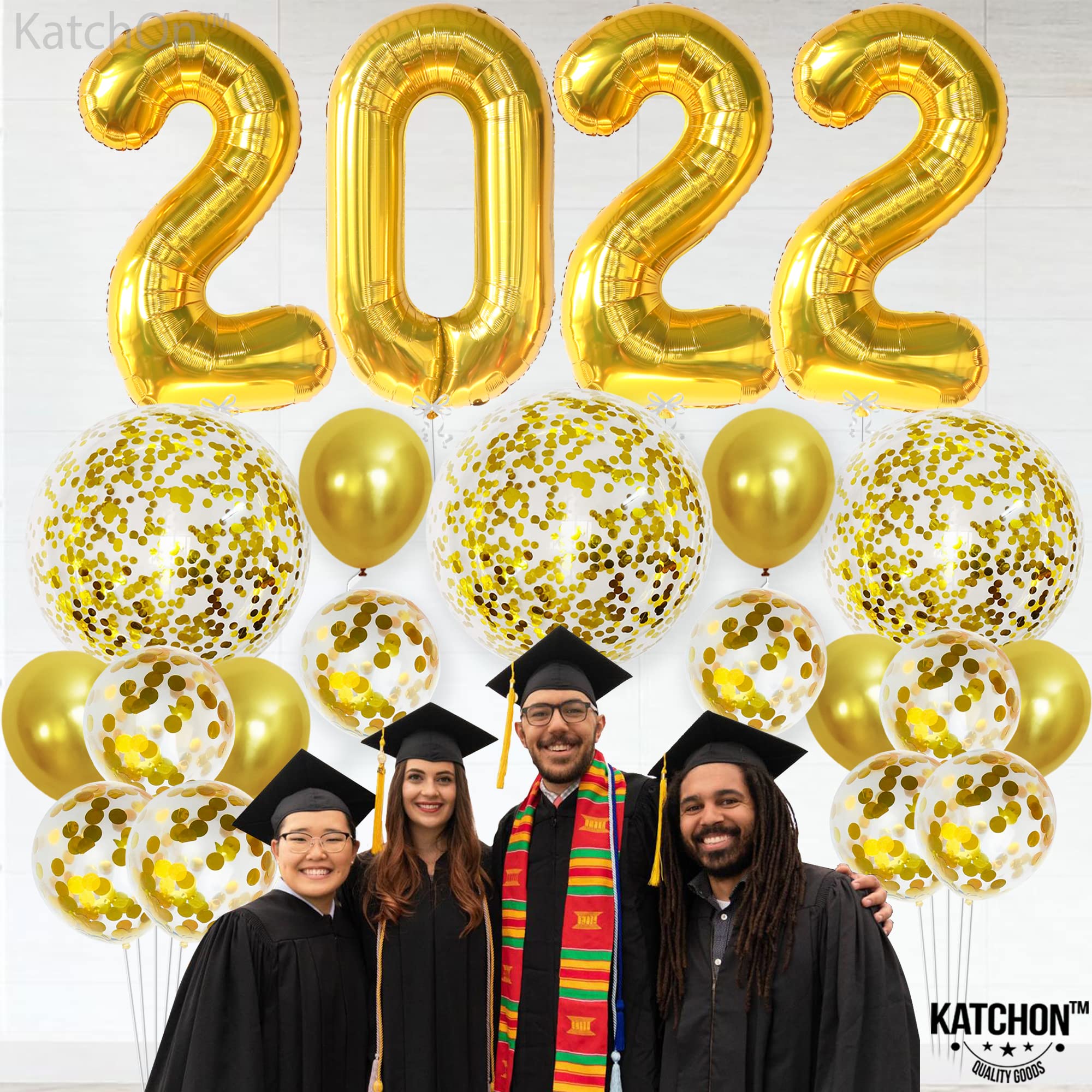 Buy Huge, Gold 2022 Balloons Numbers Set 40 Inch, Graduation Balloons