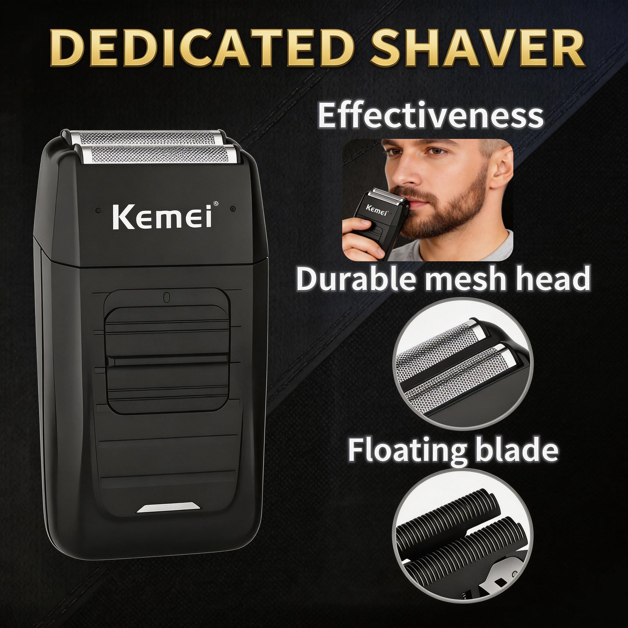 Amazon.co.jp: KEMEI プロ用バリカン 男性用 コードレス 理髪師