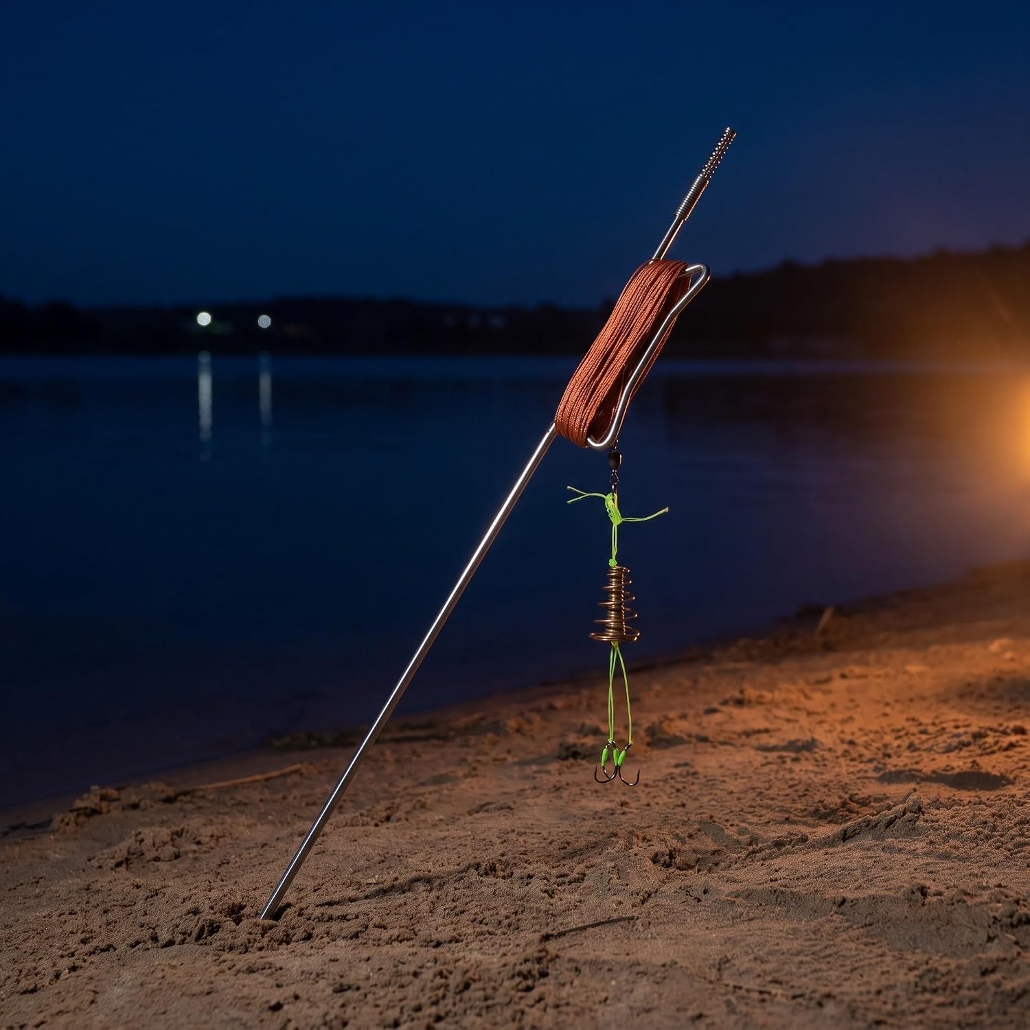 5pcs Automatic Fishing Rod Holder Stake with Alarm Bells for Reservoir image 5