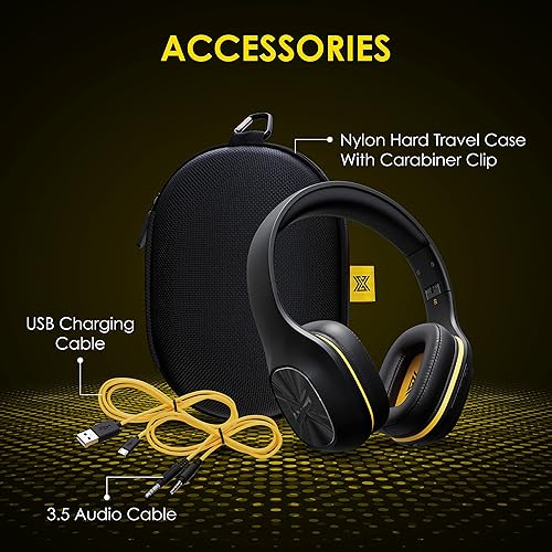 Miniatura 6 de MGC Nomad Auriculares Bluetooth, diseño sobre oído, comodidad durante todo el día, calidad de sonido superior para agudos nítidos y graves fuertes,