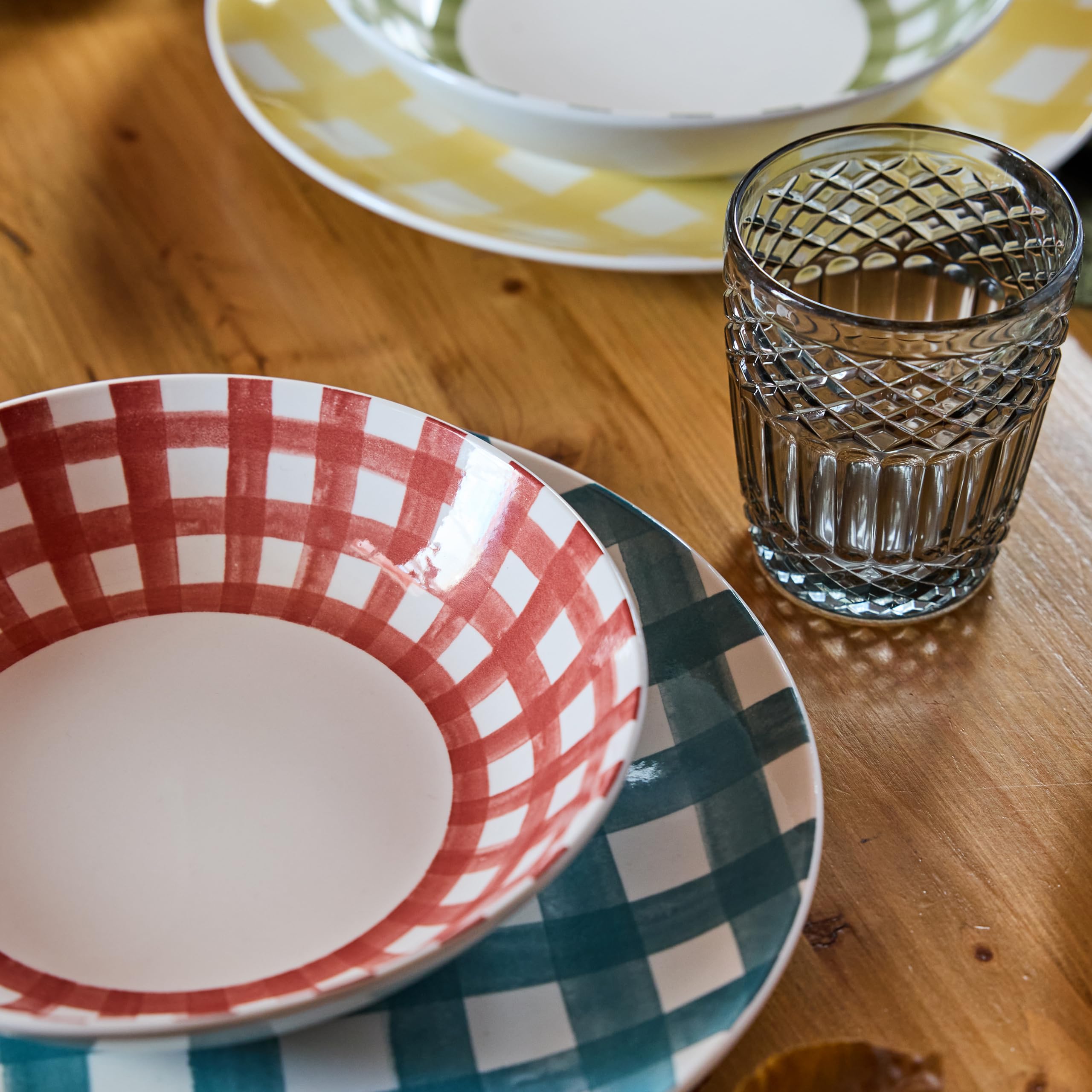 Tognana Caledonia, service de vaisselle 18 pièces pour 6 personnes, en porcelaine, multicolore
