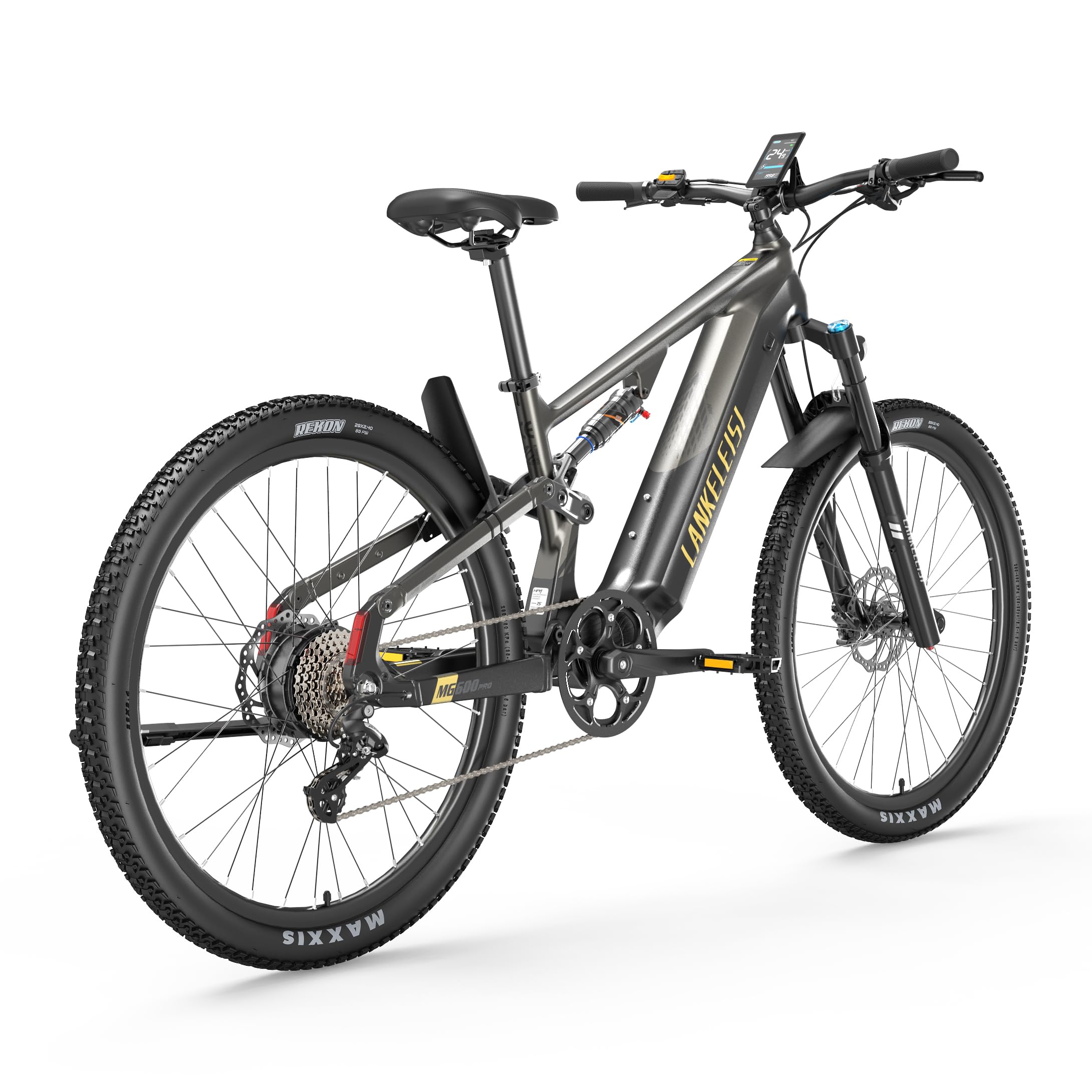 LANKELEISI MG600 Pro E-Bike Mountainbike 29 Zoll Fully Cross-Country Vollfederung Ebike Herren mit 48V 20Ah Akku, Reichweite bis zu 150km, Hydraulische Scheibenbremse