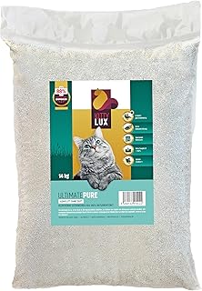 KITTYLUX KittyLux Ultimate Pure Clumping Cat Litter, 14 kg for Sensitive Cats, Clumping Litter, 100% Natural Bentonite, Extremely Low Dust, Solid Clumping, Fast Odour Formation, Low Consumption product image