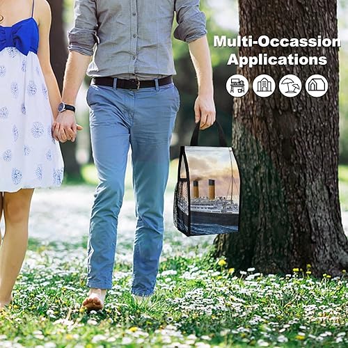 Miniatura 5 de Retro Titanic Famous Old Historic Lunch Bags para mujeres y hombres, lonchera aislada reutilizable bolsa de mano para el hogar y la oficina