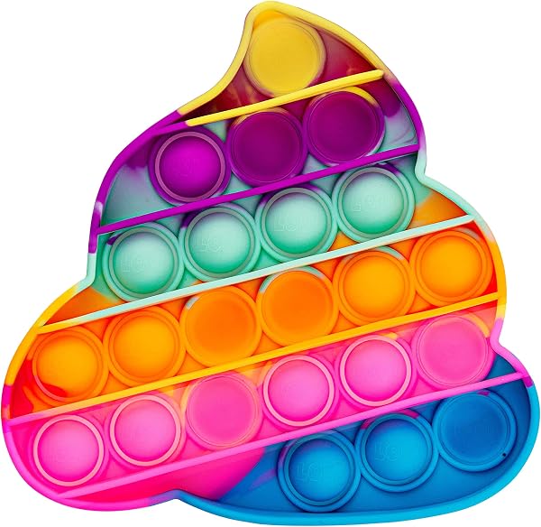 Craze Pop it - Press and Pop/Fidget Toy - Anti Stress Toy - Poo Multicolore pour garçons, Filles et Adultes. - 2