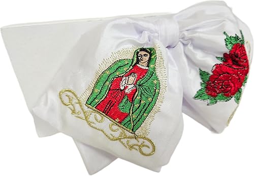 Miniatura 3 de A&C Quinceañeras and More Mexican charro with Virgen de Guadalupe embroidery Moño charro con Virgen de Guadalupe bordada (Gold)