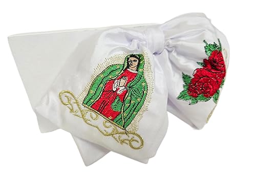 Miniatura 3 de A&C Quinceañeras and More Mexican charro with Virgen de Guadalupe embroidery Moño charro con Virgen de Guadalupe bordada (Gold)