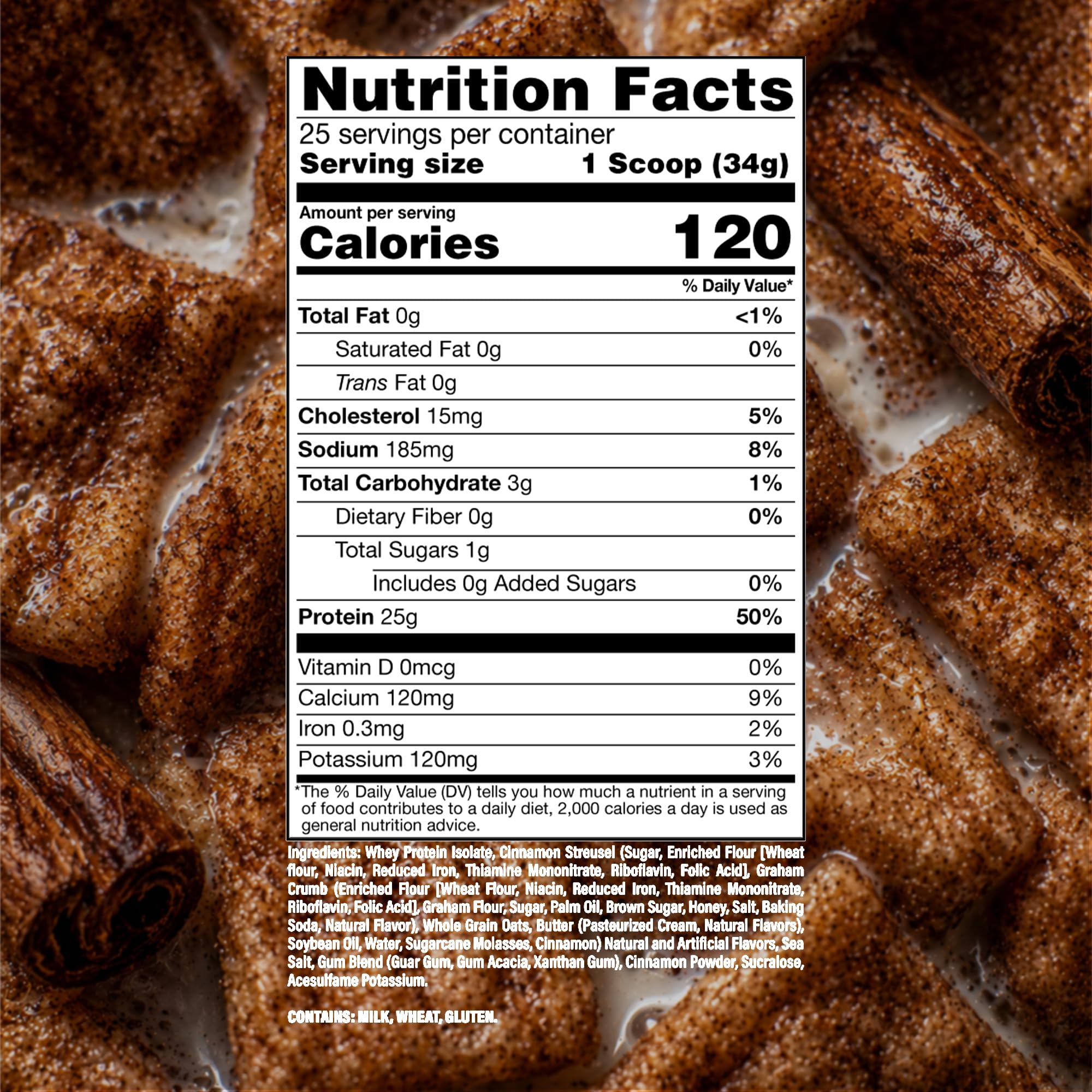 RAW Whey Protein Powder Isolate, Cinnamon Crunch (CBUM Itholate Protein) - 100% Grass-Fed Sports Nutrition Powder for Muscle Growth & Recovery - Low-Fat, Low Carb, Naturally Flavored - 25 Servings — Amazon image 5
