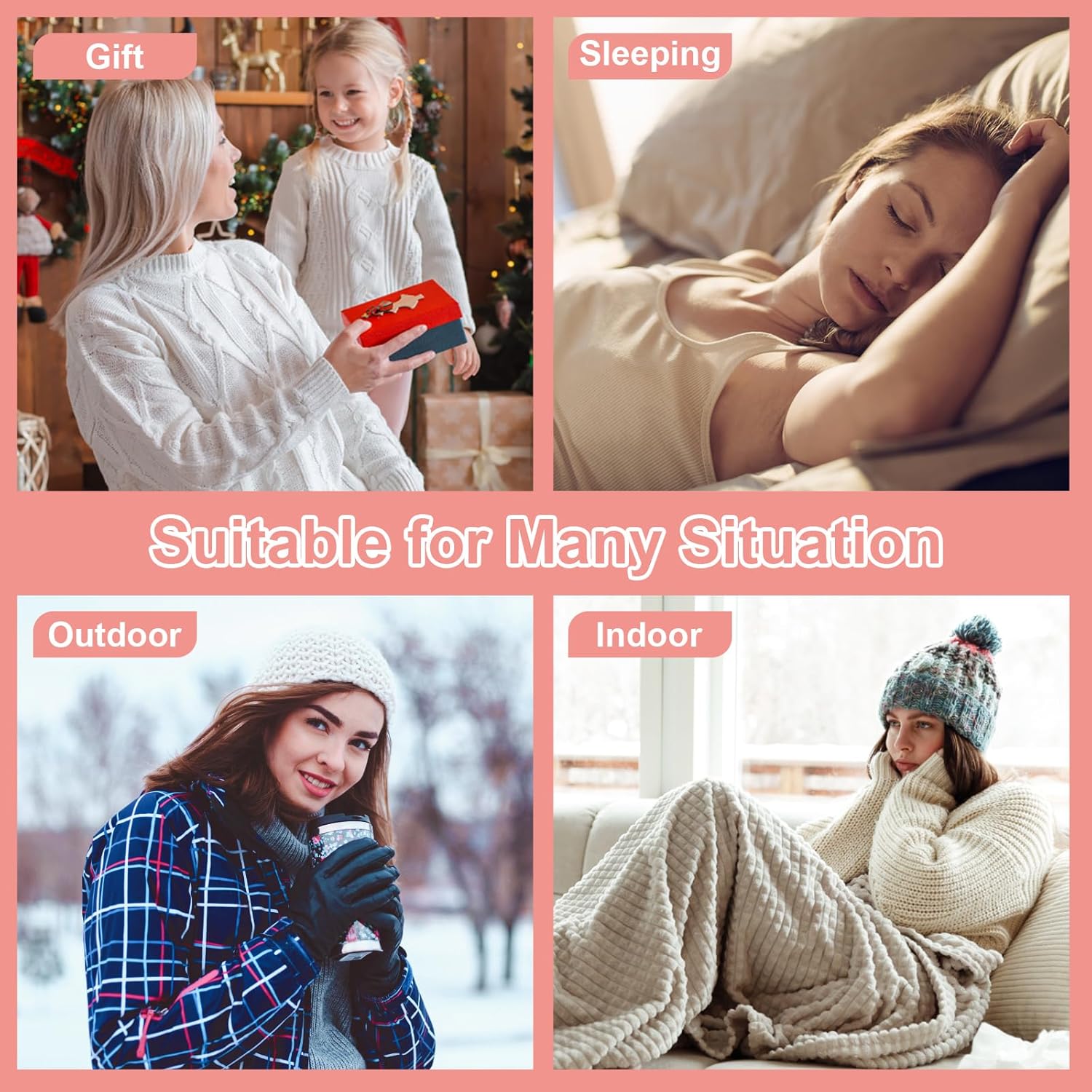 Chalier Womens Winter Fuzzy Socks Cozy Fluffy Sock Warm Fuzzy Christmas Socks for Women - Image 2