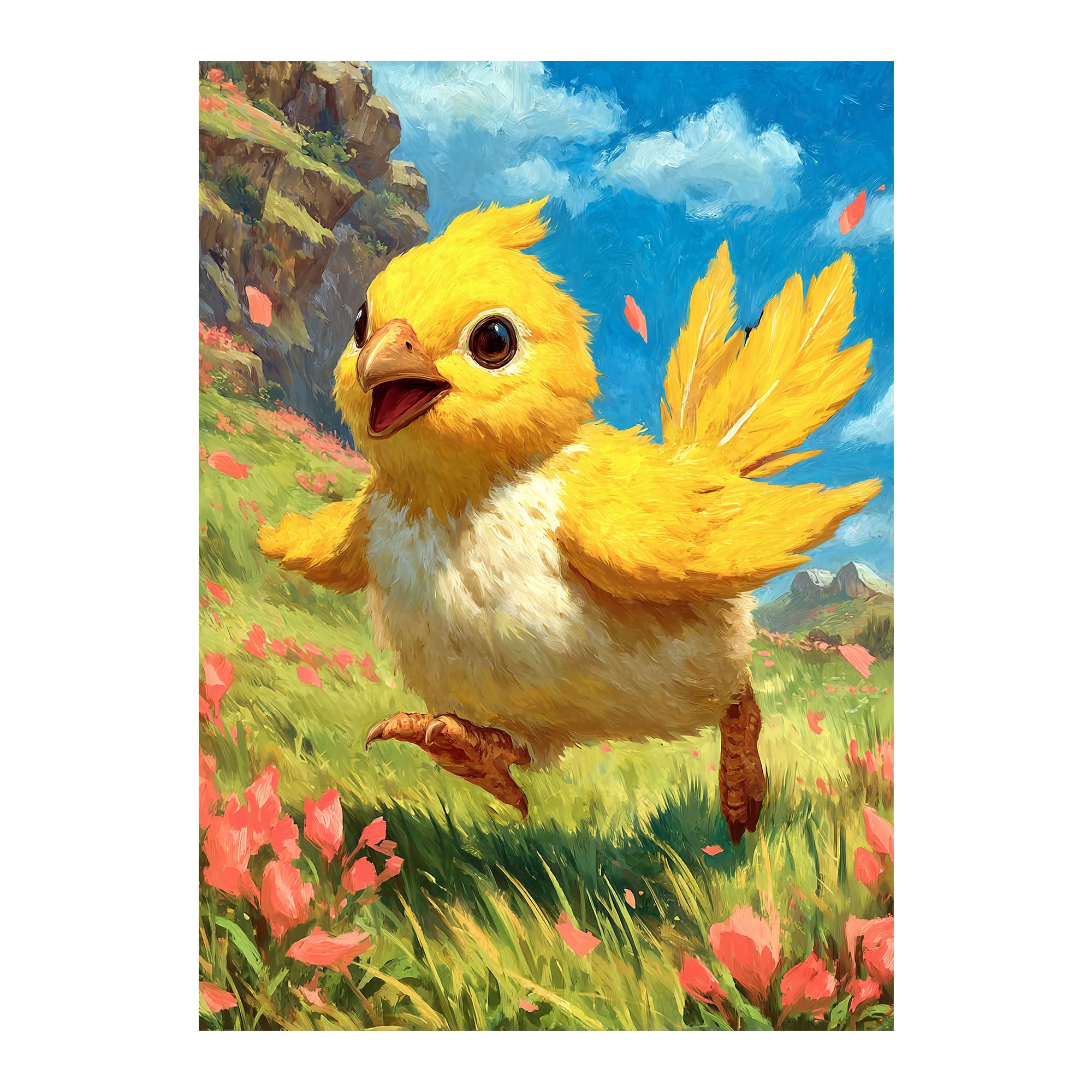 Amazon.com: Katomula 100 MTG Card Sleeves with 100 Inner Sleeve, Textured  Back Art Sleeves, Fit Standard Size Cards-Painting Chocobo : Toys & Games