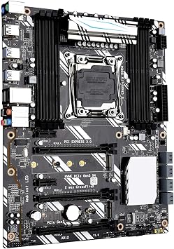 Computer Motherboards Fit for JINGSHA X99 Motherboard LGA2011-V3 V4 NVME M.2 WiFi Slot LGA2011-3 USB3.0 Desktop Motherboard X99-D8 Support 8*DDR4 Xeon E5 V3 V4