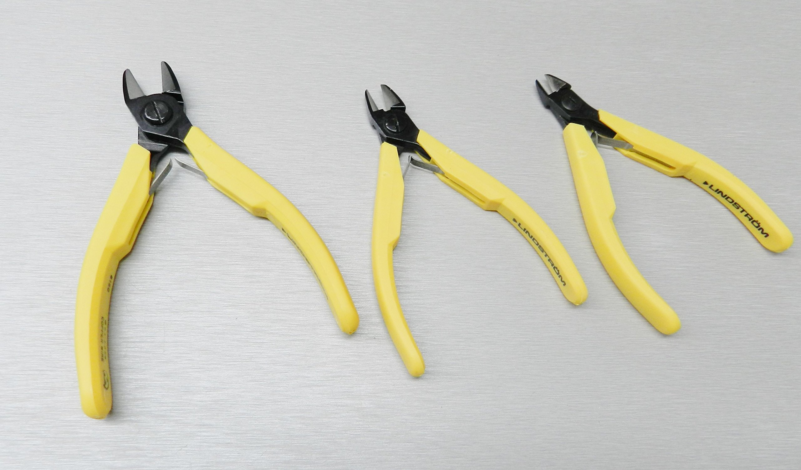 Lindstrom 8140-8150-8160 Series Lot de 3 pinces coupantes à tête ovale (6E)