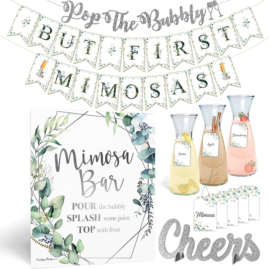 Amazon.com: Elegant Mimosa Bubbly Bar Kit - Black and White Champagne Brunch Decorations for Birthday Galentine's Day Bridal Brunch Baby Shower Supplies Red Wine Women Adult Games, Silver Bubble Banner Sign : amazon-com-elegant-mimosa-bubbly-bar-kit-black-and-white-champagne-brunch-decorations-for-birthday-galentine-s-day-bridal-brunch-baby-shower-supplies-red-wine-women-adult-games-silver-bubble-banner-sign