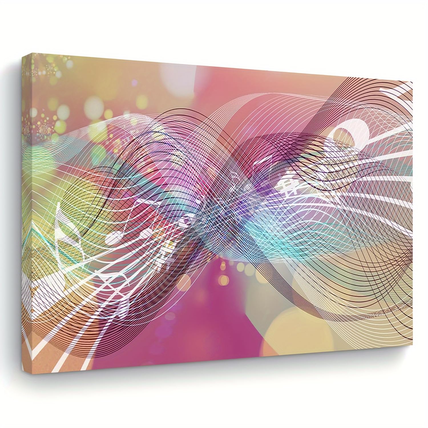 SPXLUCAU Abstract Music Canvas Art - Minimalist Boho Modern Paintings, for Living Room, Bedroom, Kitchen, Hallway, Office(40x80cm/No frame)