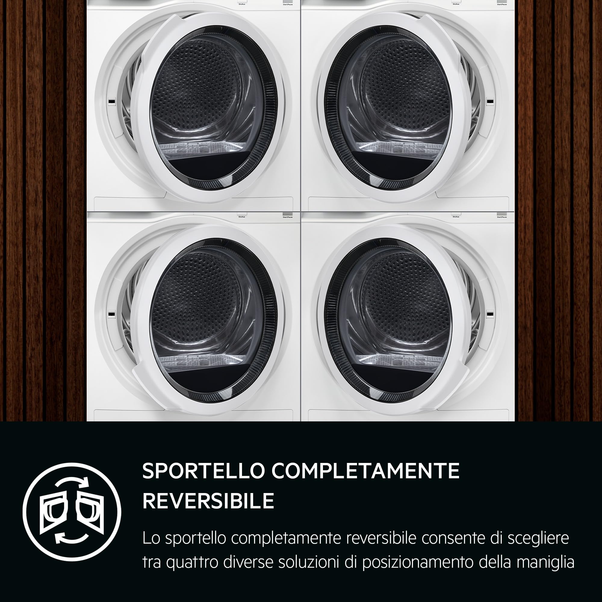 AEG TR7HE9C Asciugatrice a Pompa di Calore, 9 kg, Serie 7000, Tecnologia SensiDry, Classe C, MixDry per Cotoni e Sintetici, Tecnologia PreciseDry per Risparmio Energia, 64 dB, 850x596x636 mm