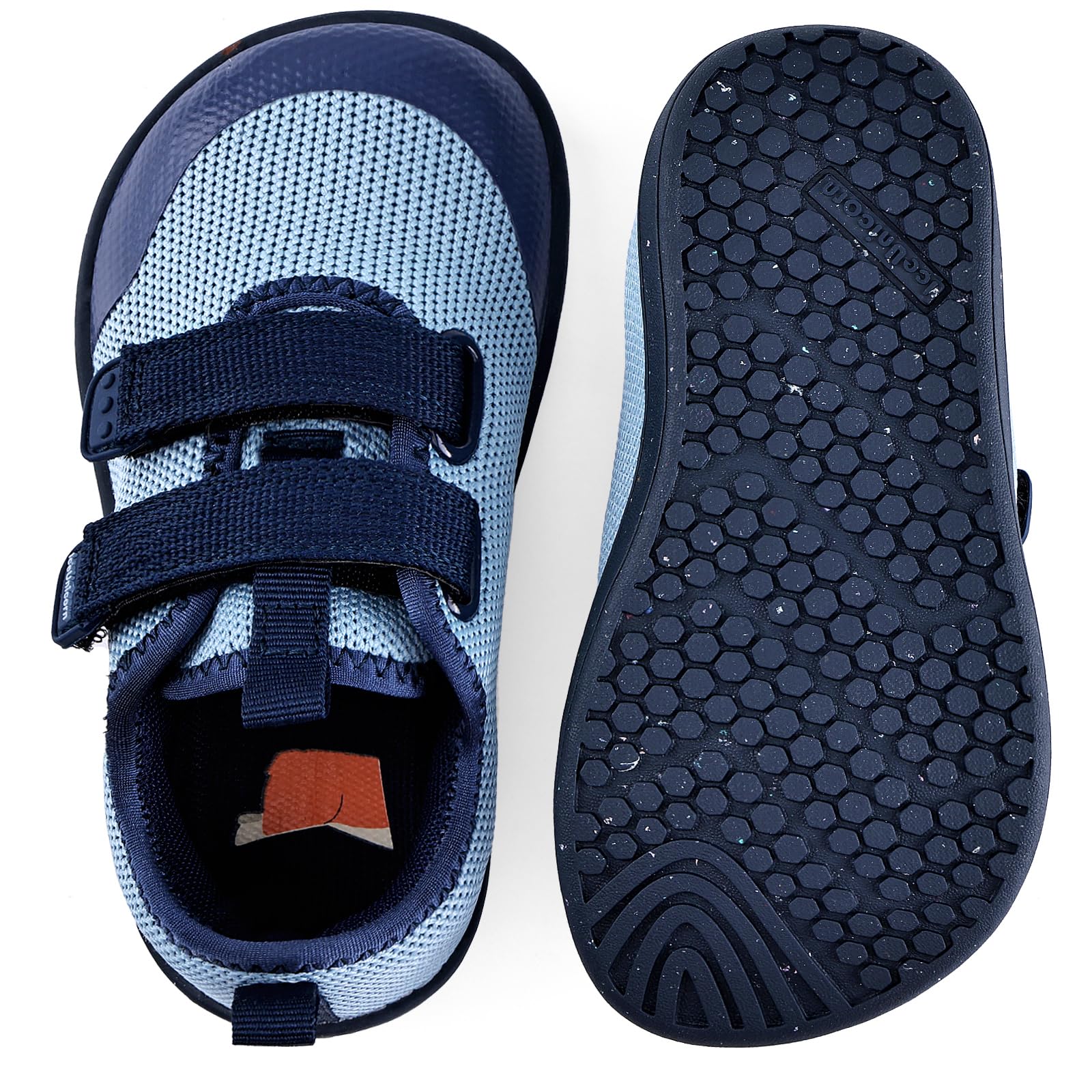 IceUnicorn Barfuss Hausschuhe Kinder Junge Mädchen Barfußschuhe Berite Schuhe Minimalistische Sneaker (Marineblau, 25EU Weit)
