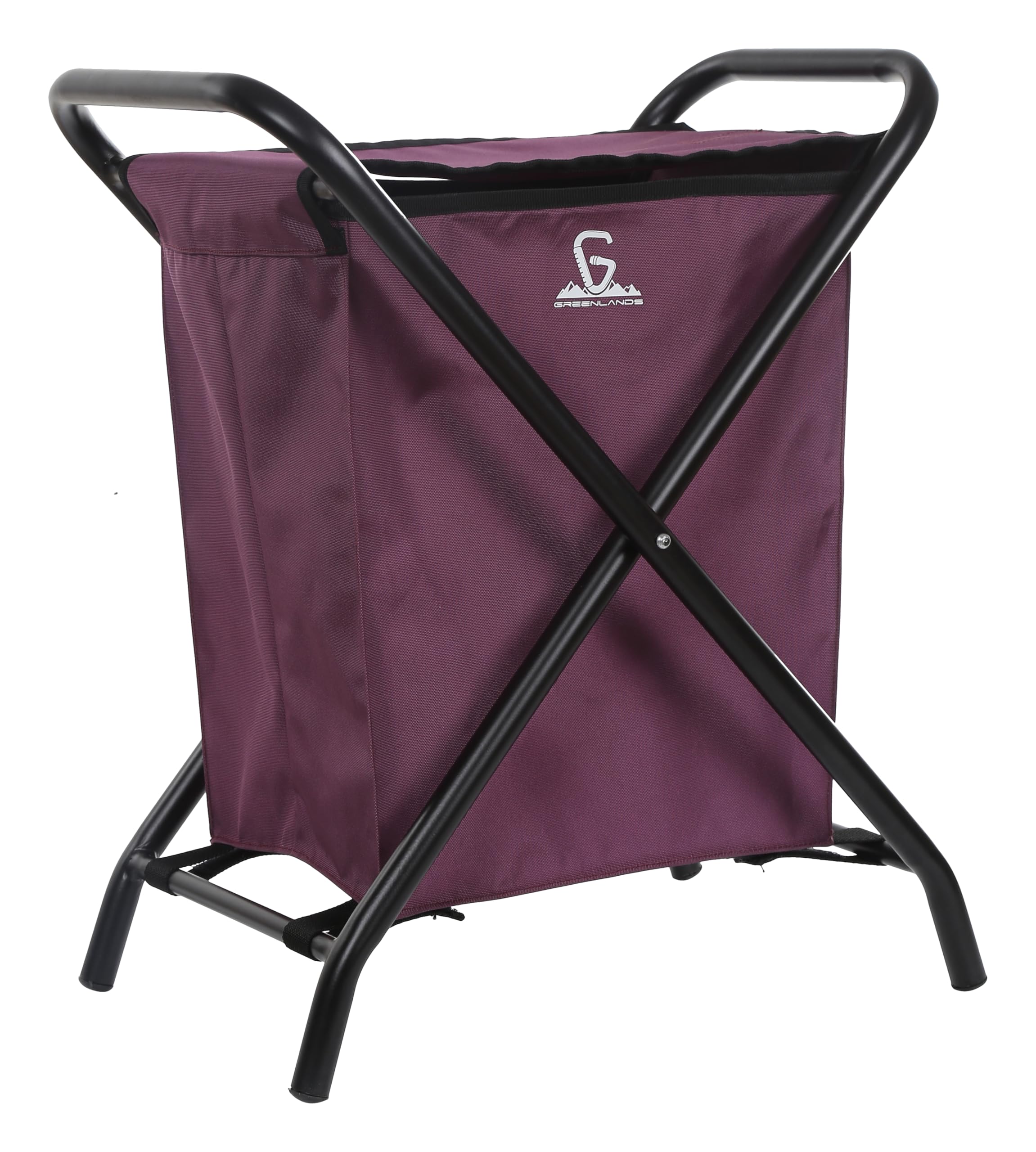 GREENLANDS Foldable Camping Storage Bin 20 | Steel Frame | 30kg Capacity | Waterproof | Portable Outdoor Camp Organiser, Wine-image-18