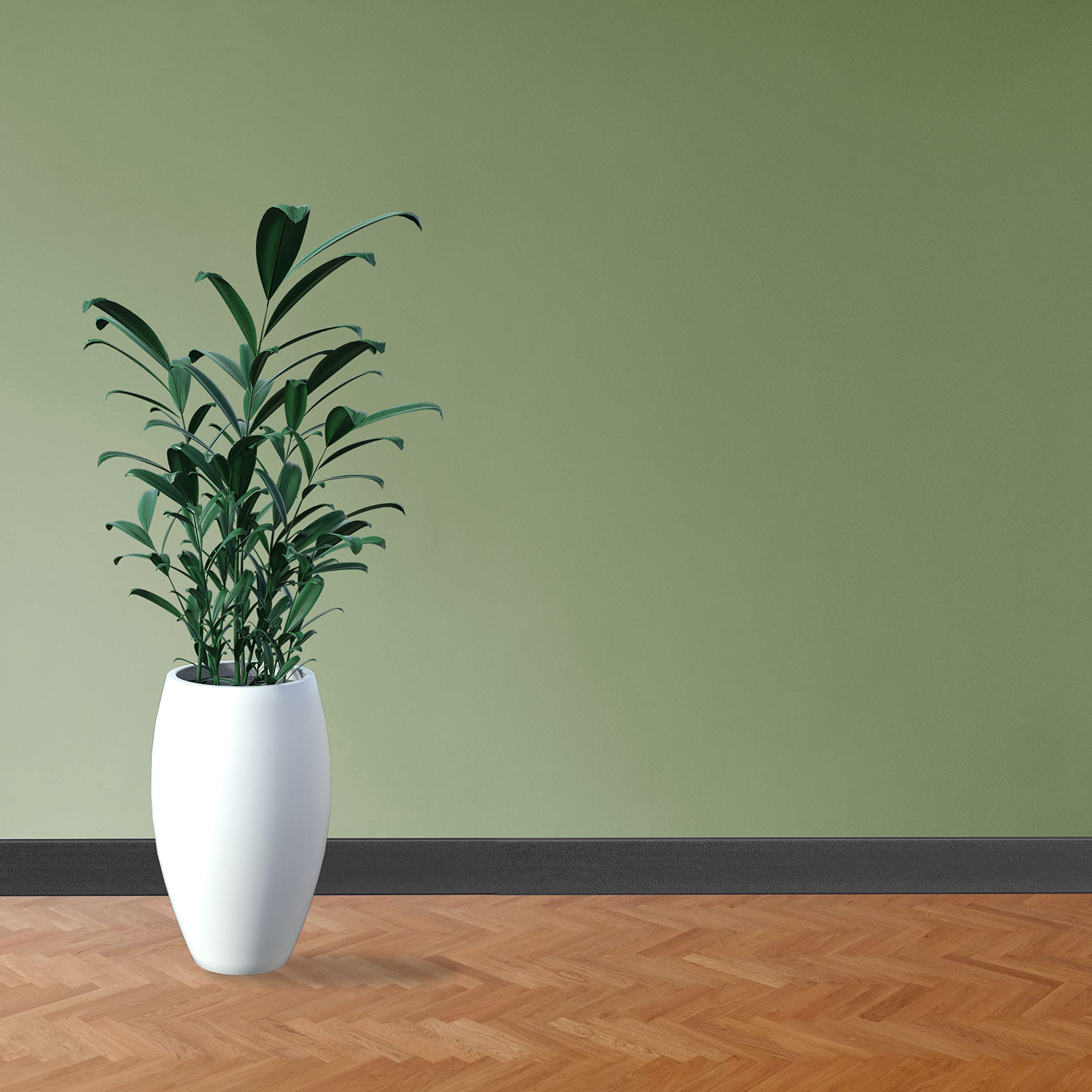 Listwa przypodłogowa 10 m | listwa przypodłogowa | 2500 x 60 x 12 mm | twarda pianka PCW | bazalt | listwy podłogowe z tworzywa sztucznego