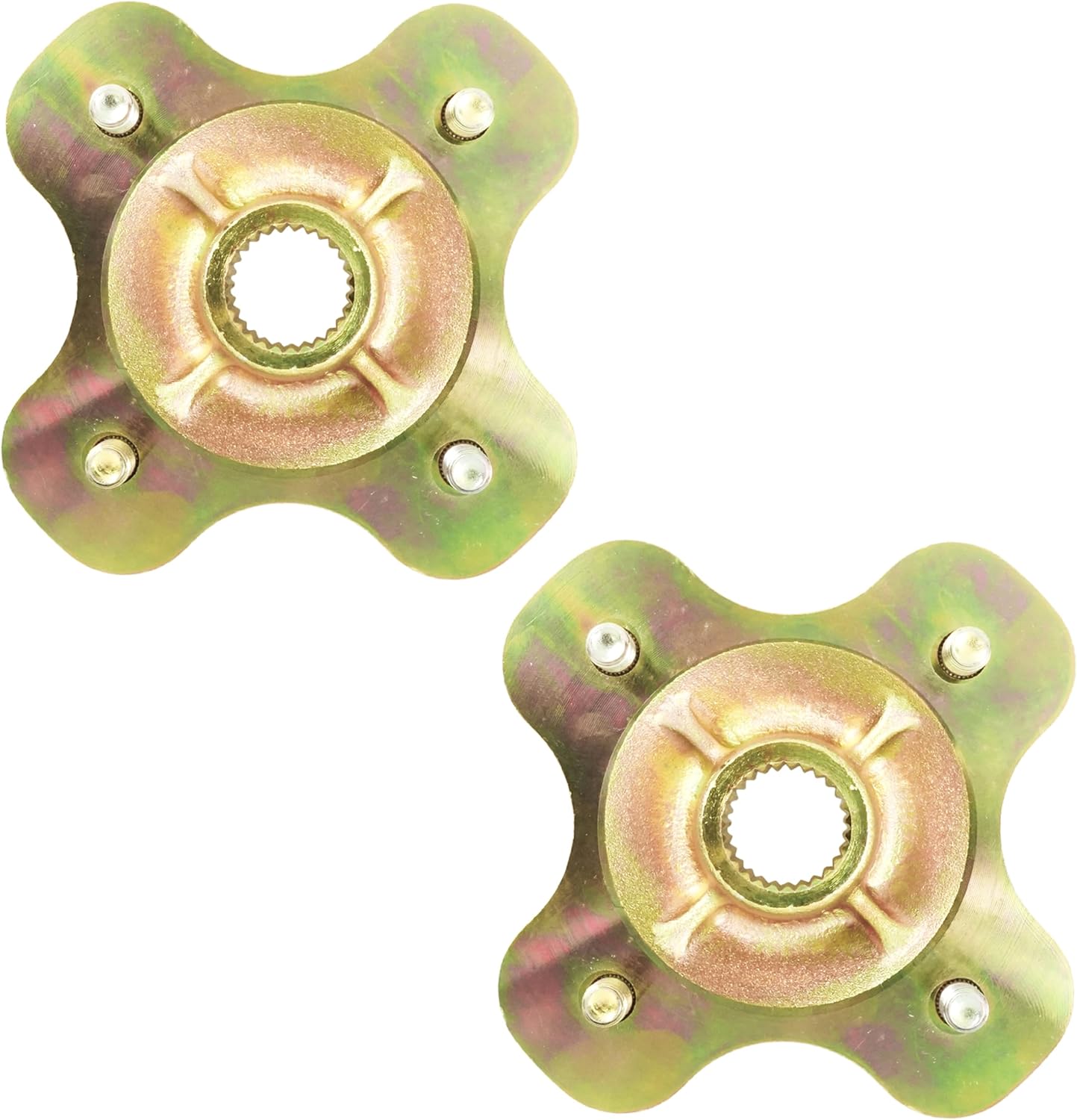 Caltric 2 Rear Wheel Axle Hub Compatible with Yamaha Big Bear 350 Yfm350Fw Yfm350U 2X4 4X4 1987-1999