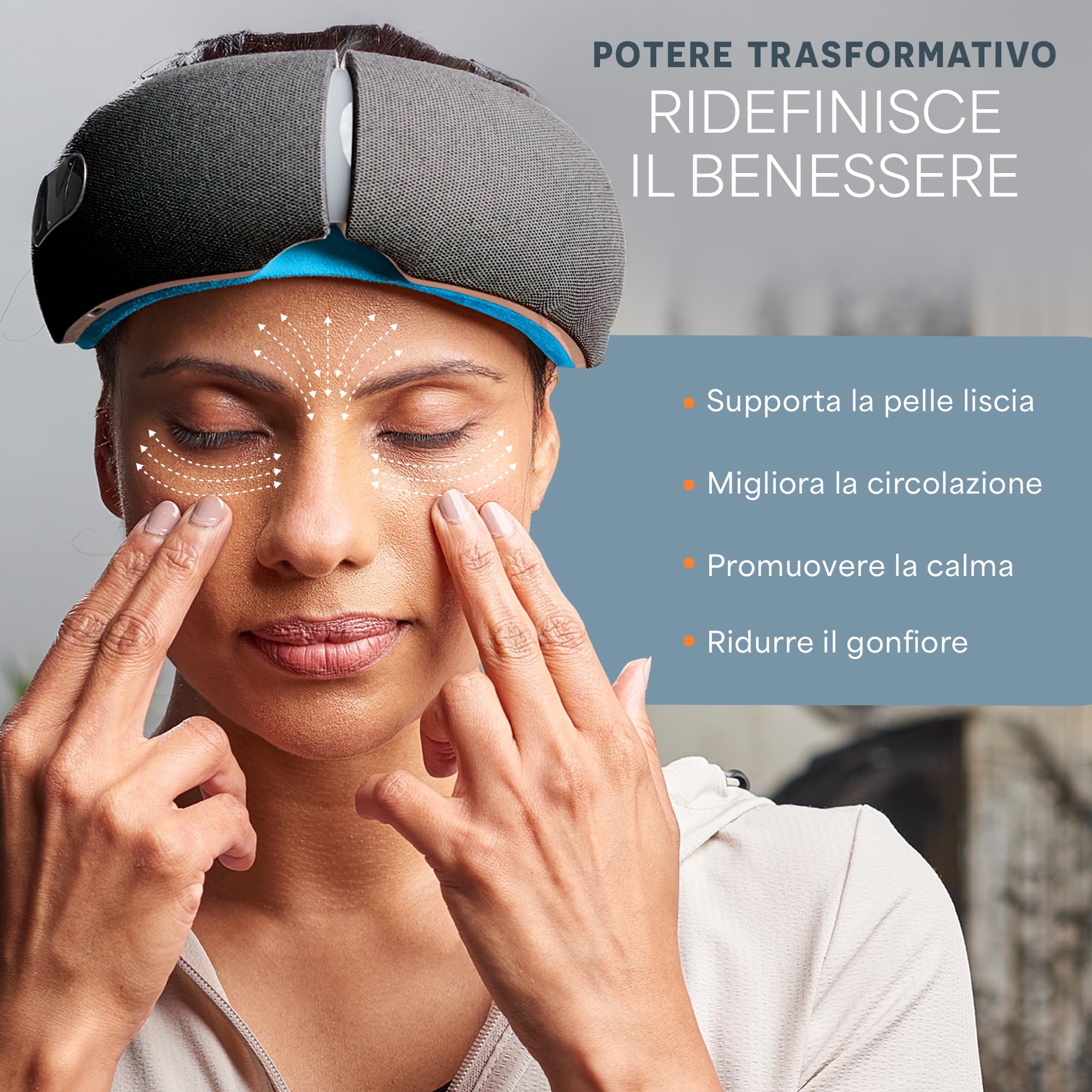 Lifepro Oculax Massaggiatore per Occhi con Calore e Vibrazione, Maschera Elettrica Pieghevole con Bluetooth per Emicranie, Occhi Secchi e Affaticamento, Migliora il Sonno – Regalo per Uomo e Donna