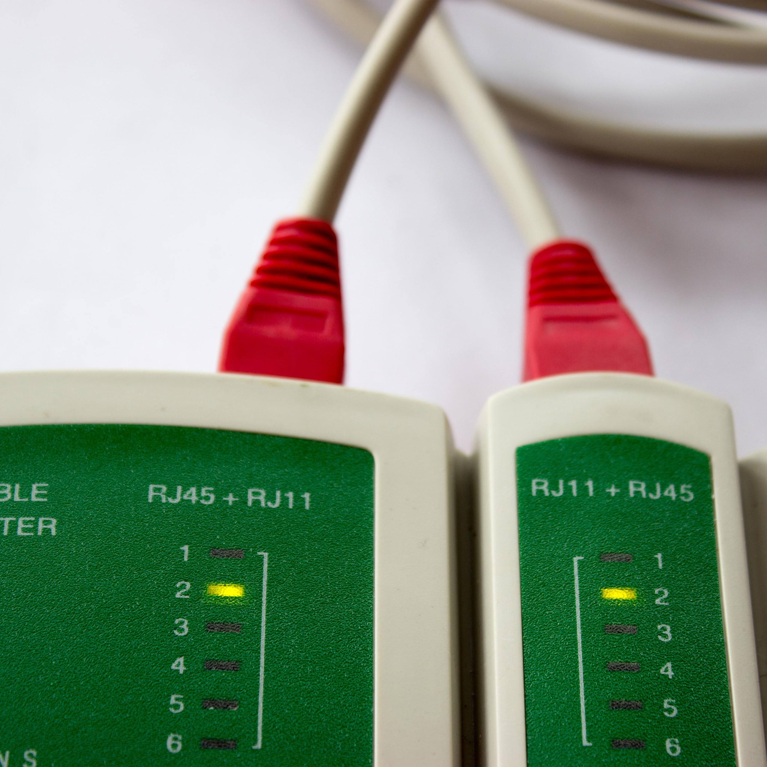 Retoo Tester Kabli Sieciowych RJ11/RJ12/RJ45, Tester Przewodów Krosowych LAN