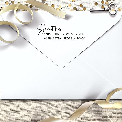 Miniatura 5 de Sello de dirección personalizado  Sello de dirección de devolución  Sello de dirección personalizado  Sello autoentintado  Sello de dirección moderno