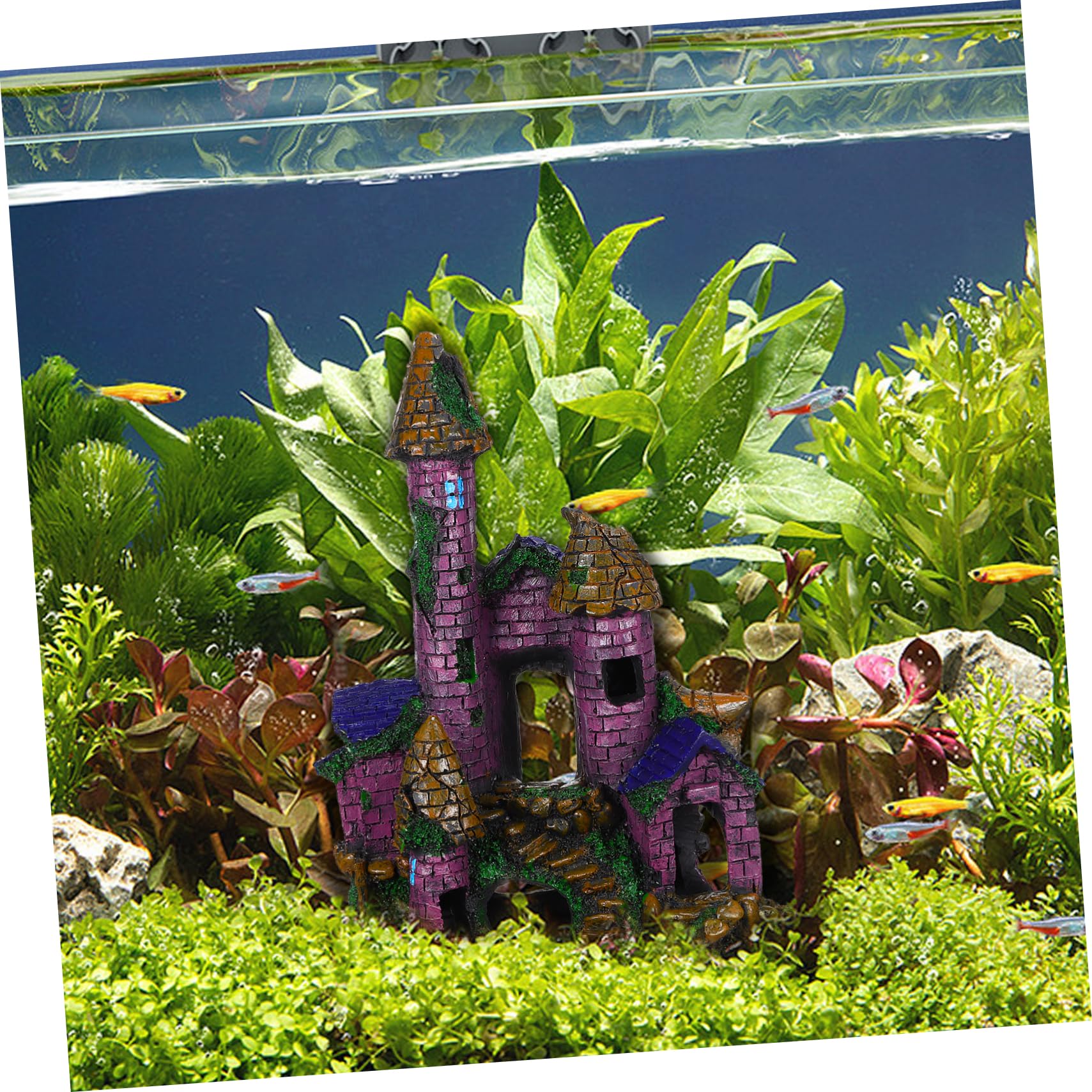 OUNONA Décoration de Résine pour Aquarium Ornement Aquatique Unique Médiéval pour Réservoirs de Poissons pour Halloween Autres Décors