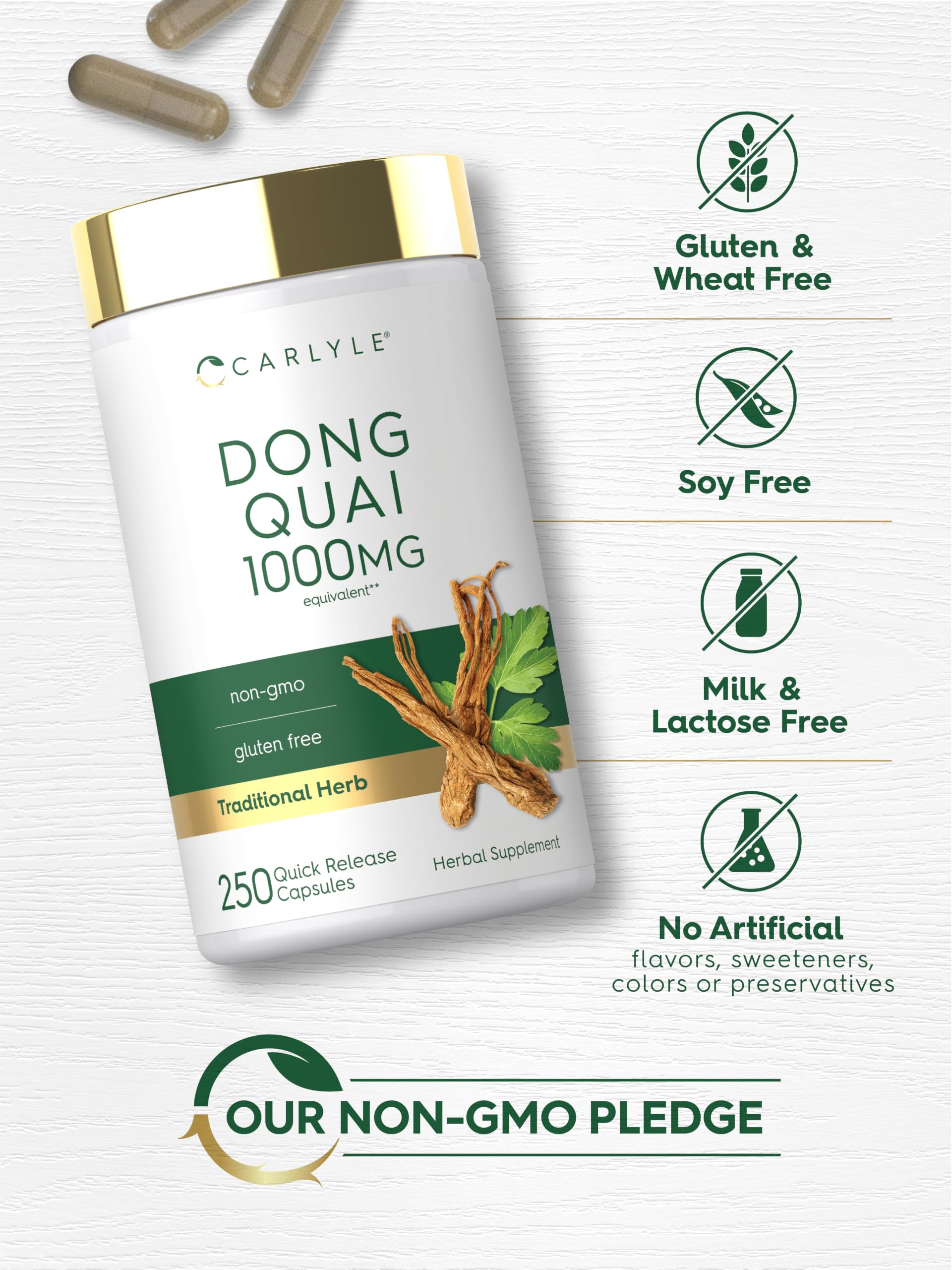 Carlyle Dong Quai Capsules | 250 Count | Traditional Herb — Amazon image 5