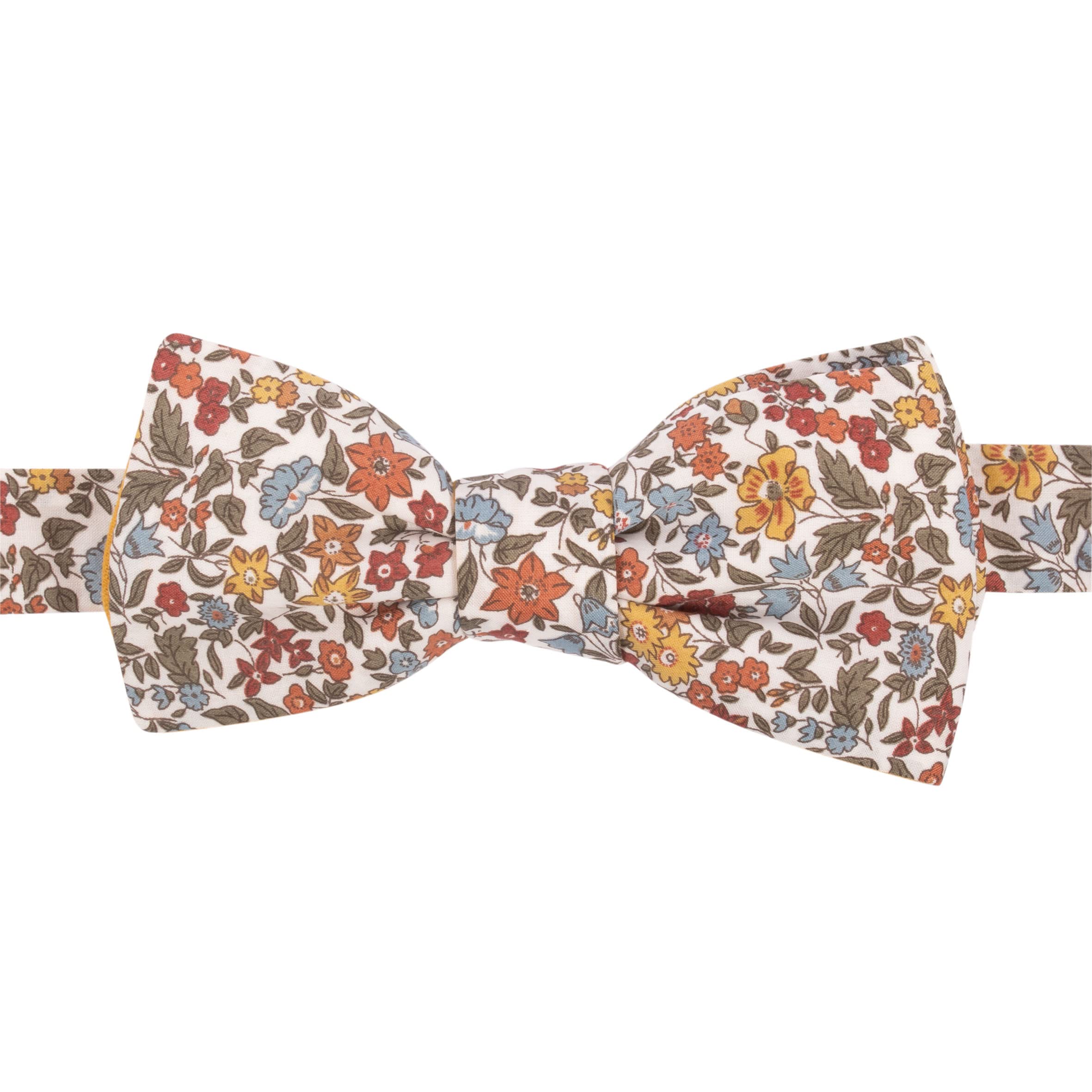 Noeud Papillon Liberty Ava safran - Made in France
