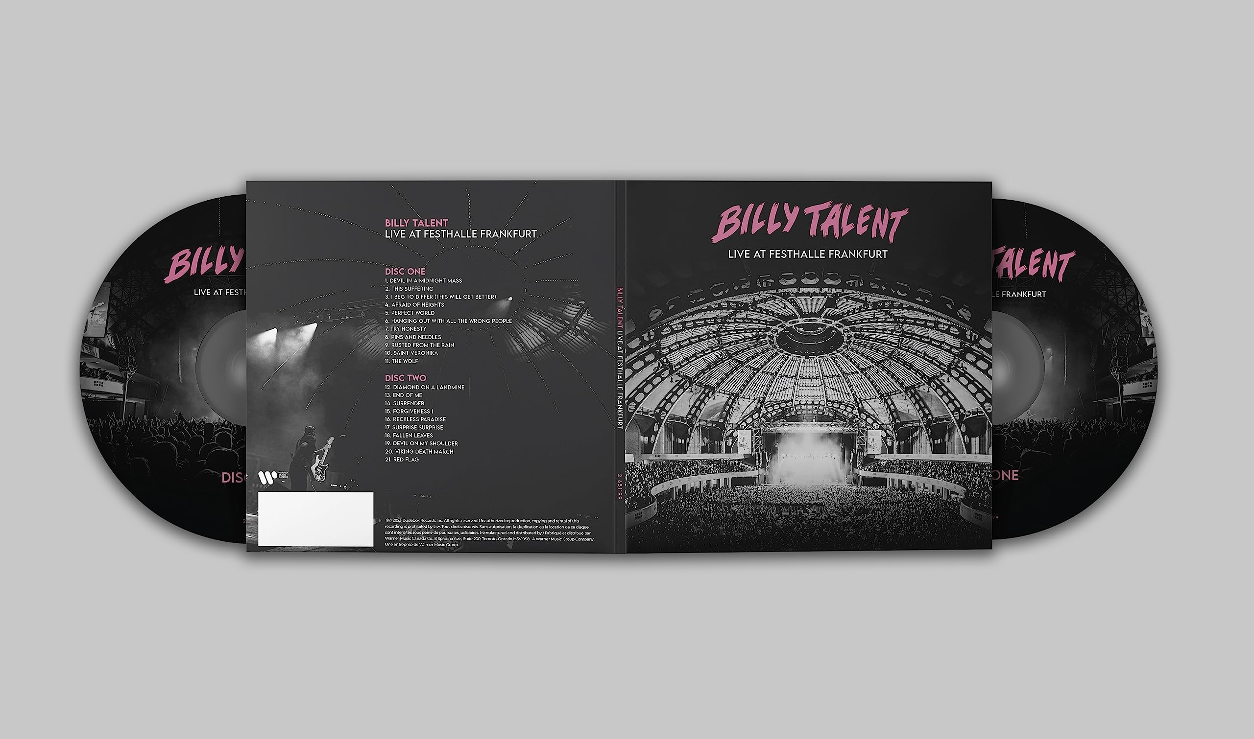 Billy Talent Live At Festhalle Frankfurt Double CD NEW