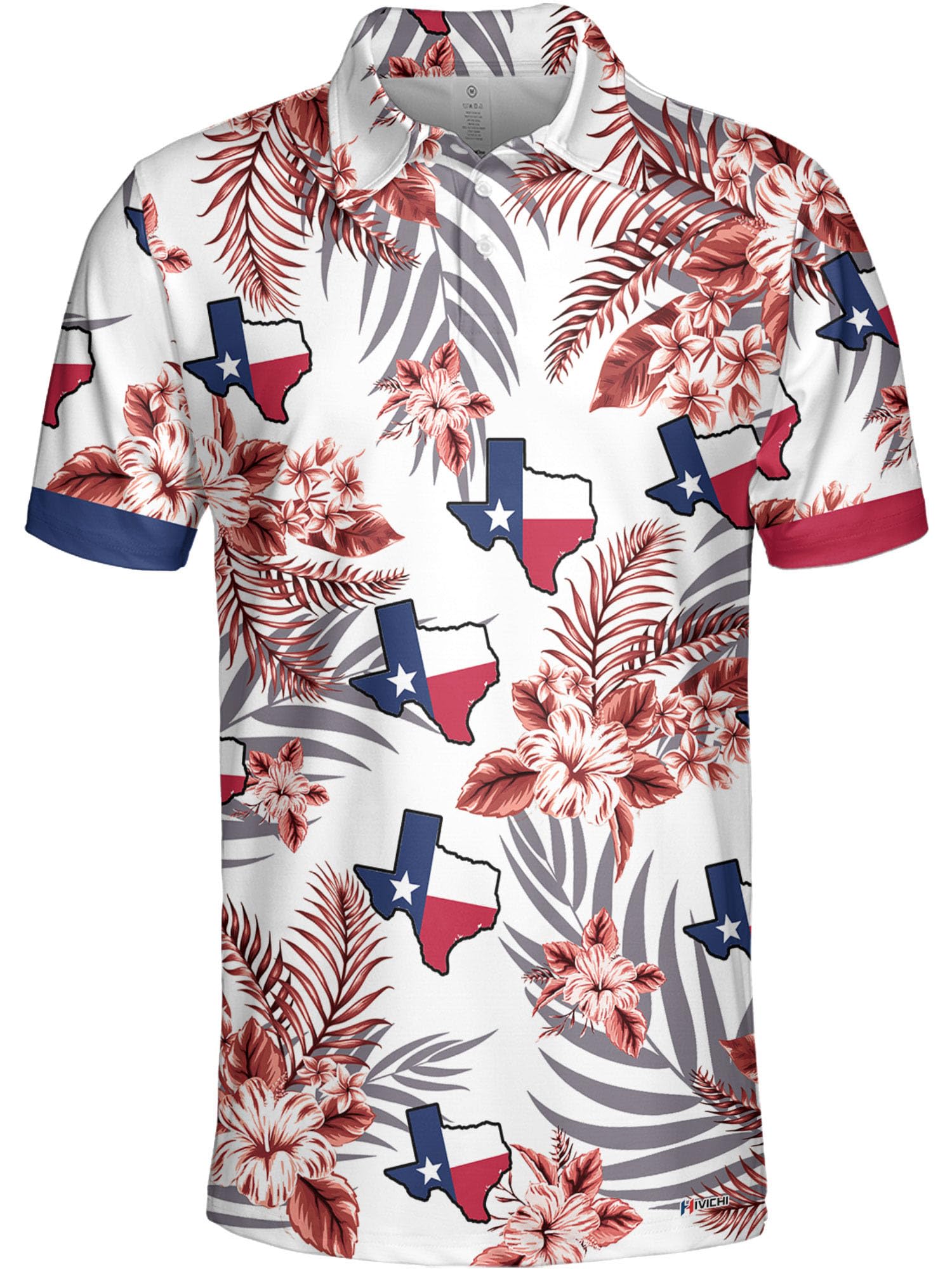 HIVICHIGolf Shirts for Men Funny Golf Shirts for Men Fun Golf Shirts for Men Tropical Polo