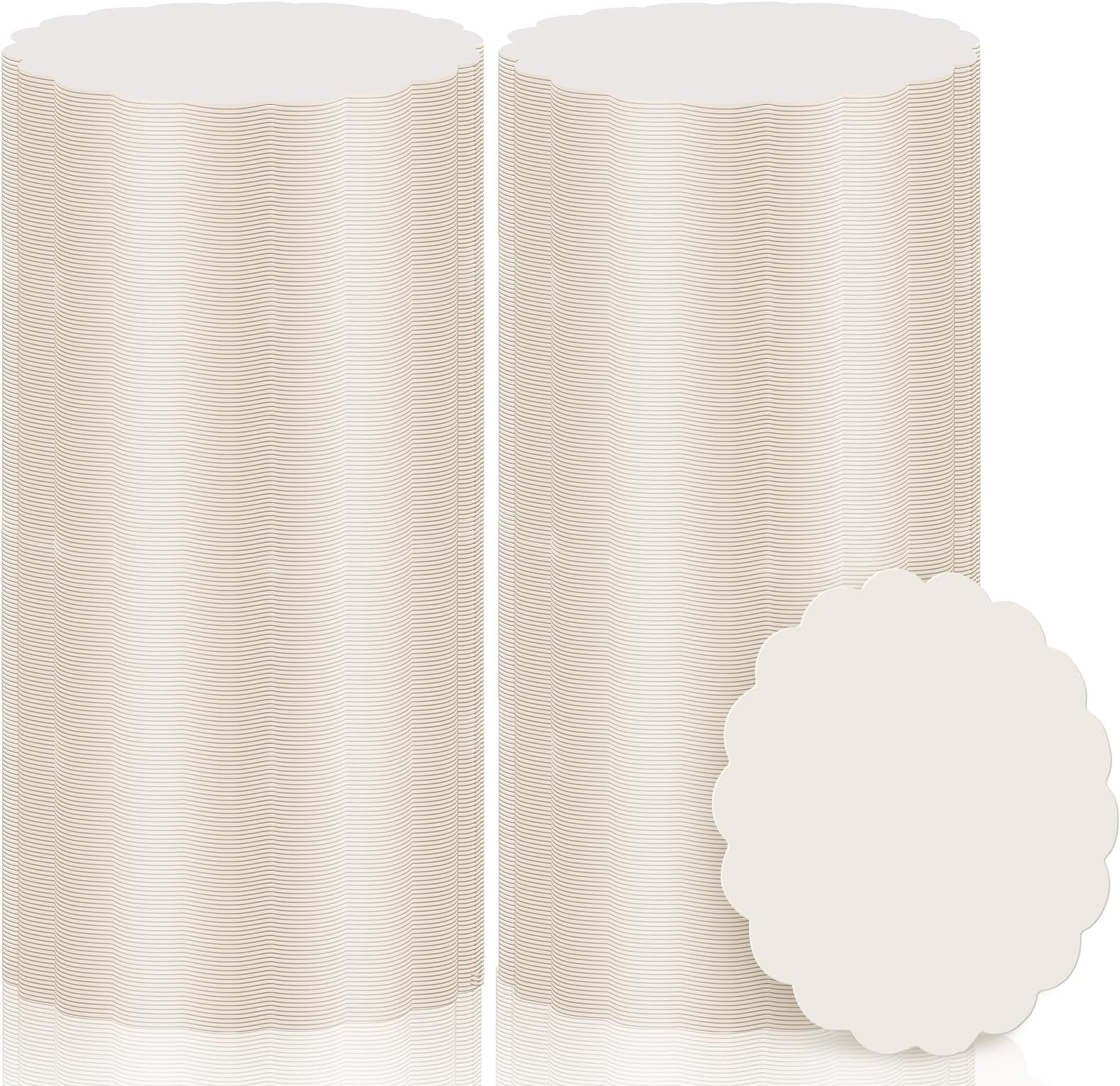 Amazon.com: Juvale 150 Pack White Paper Drink Coasters - 4 Inch ...