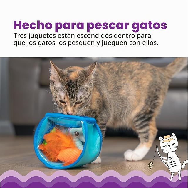 Foto 2 de 8 de Catstages Hide & Seek Fish Bowl Juguete Interactivo para Gatos