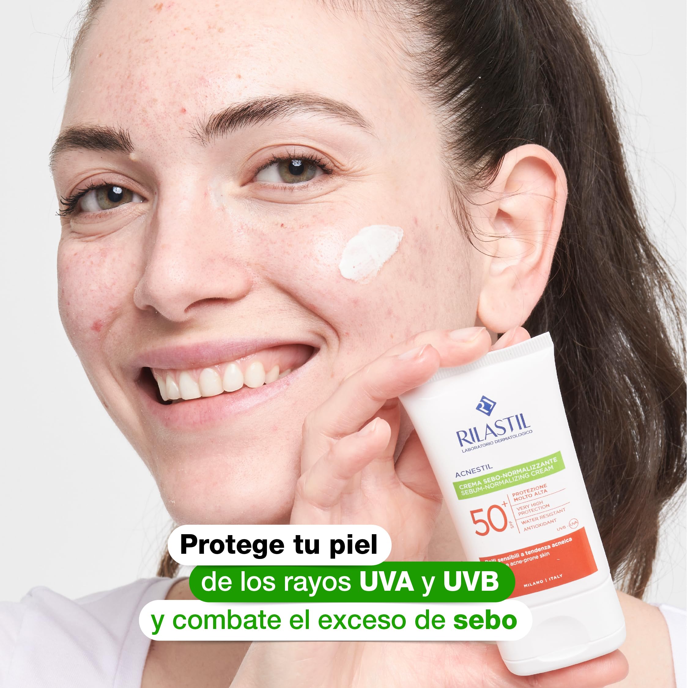 Rilasti Sun Sys Acnes F50 40M (Lot de 2)