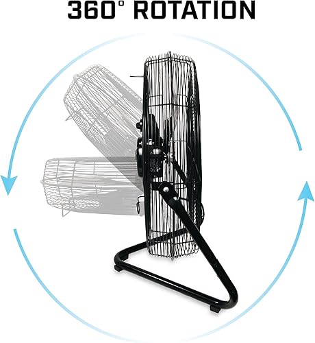 Miniatura 4 de Ventilador de suelo de alta velocidad Soleaire Firtana Negro 20 120watts