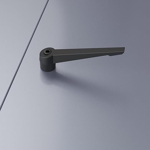 Miniatura 6 de 2 manijas de palanca de sujeción, rosca macho M8 x 2.362 in, cierre rápido ajustable de bloqueo giratorio, perno de tornillo giratorio para