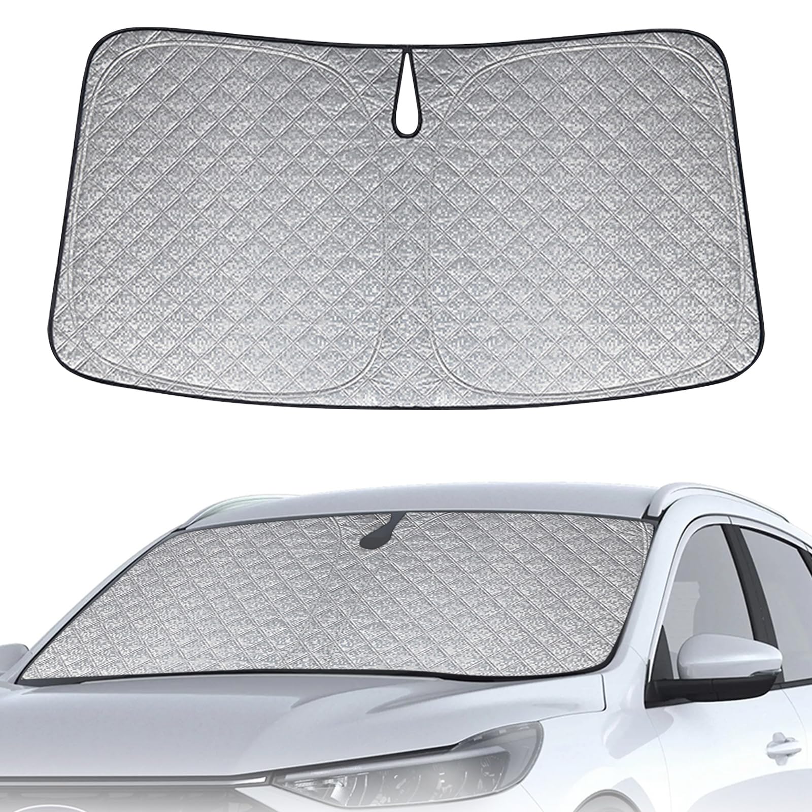 Copertura del Parabrezza Dell'auto Compatibile con Ford Kuga/Escape 2019-2025, Parasole per Parabrezza per Auto Interno Pieghevole, Protezione Antipolvere Riflettente UV