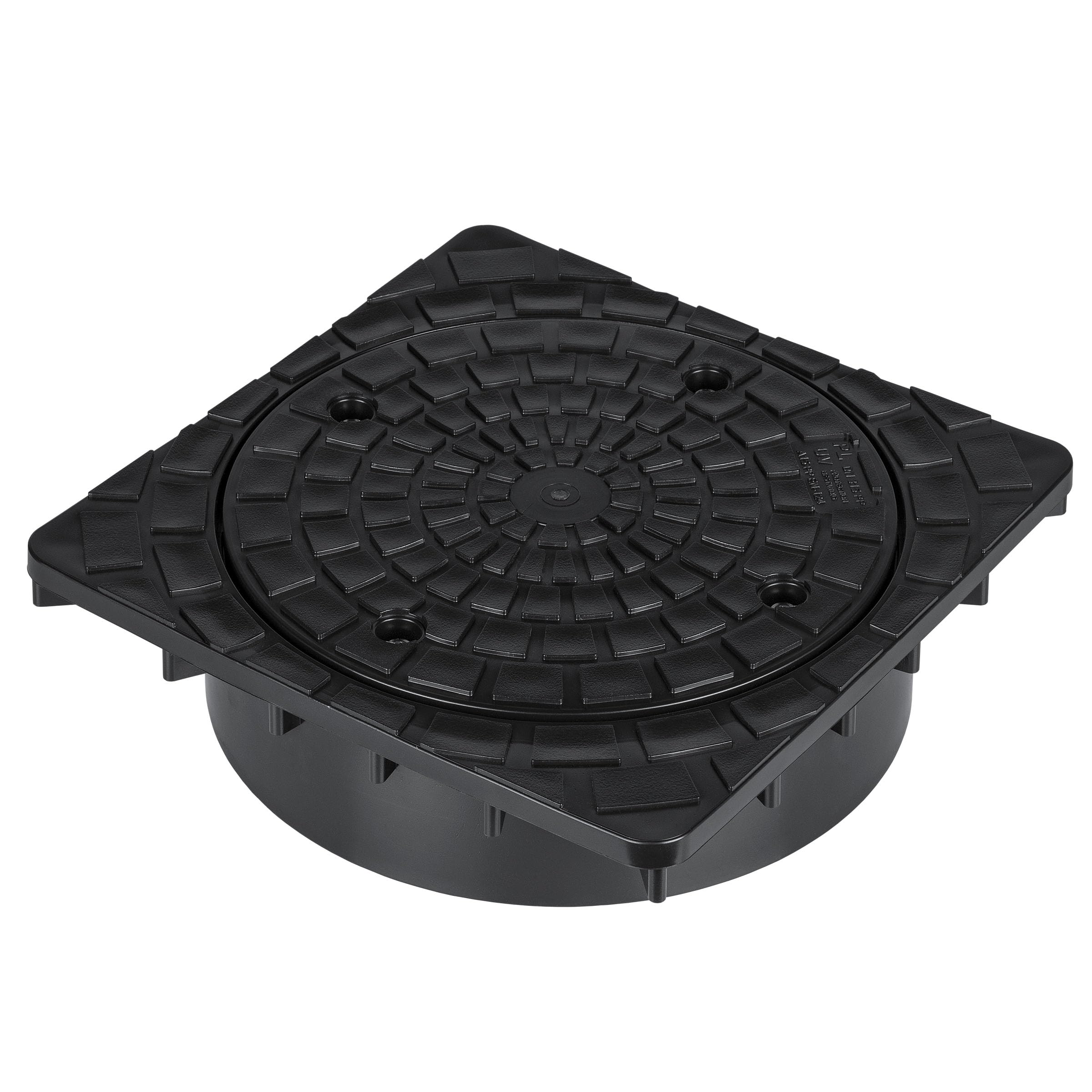 Manhole Cover for Smooth Pipe 315mm Underground Drainage Inspection Chamber Lid Black