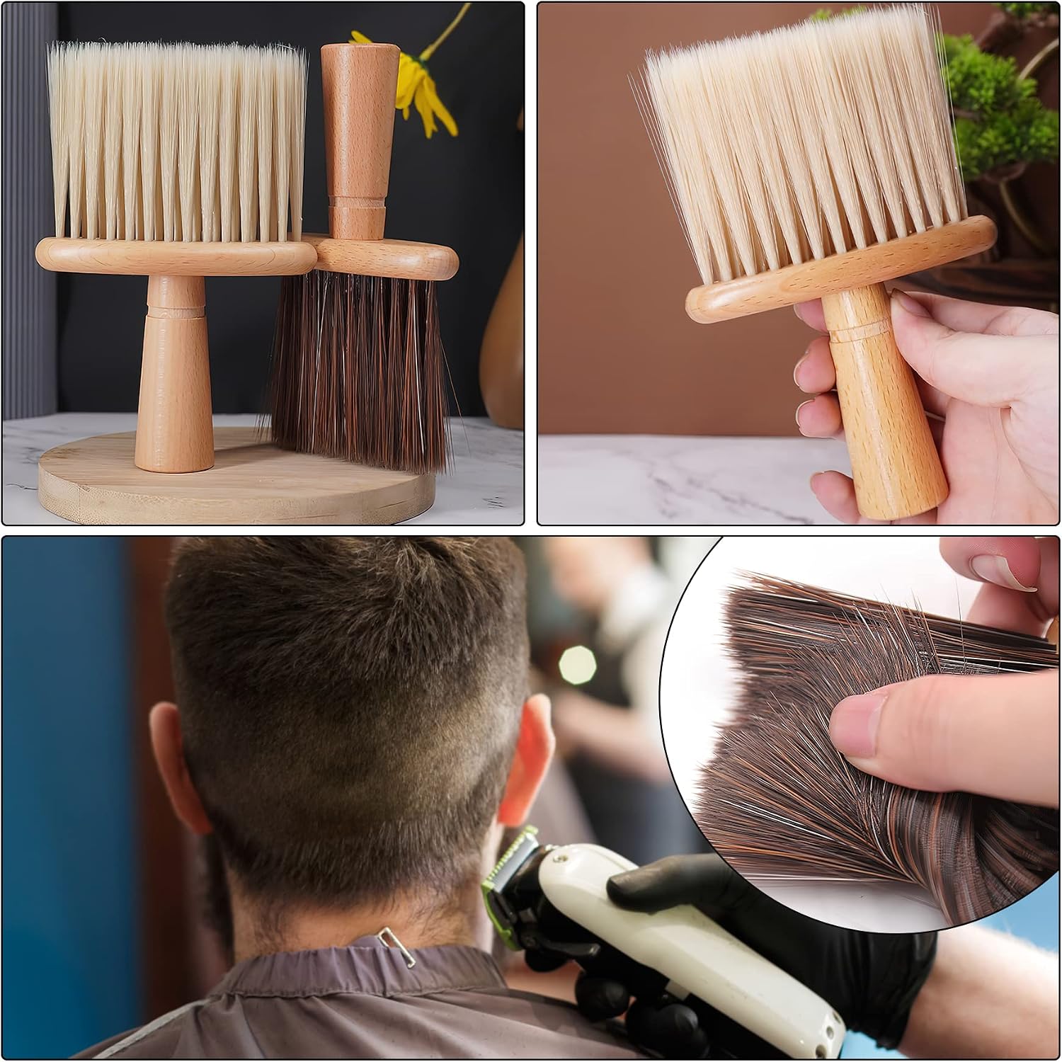 Philbinden 2 Pack Car Air Outlet Cleaning Brush Auto Interior Detailing Dust Brush Soft Bristles Detailing Dust Sweeping Tools for Dashboard Air Conditioner Vents (B Type)