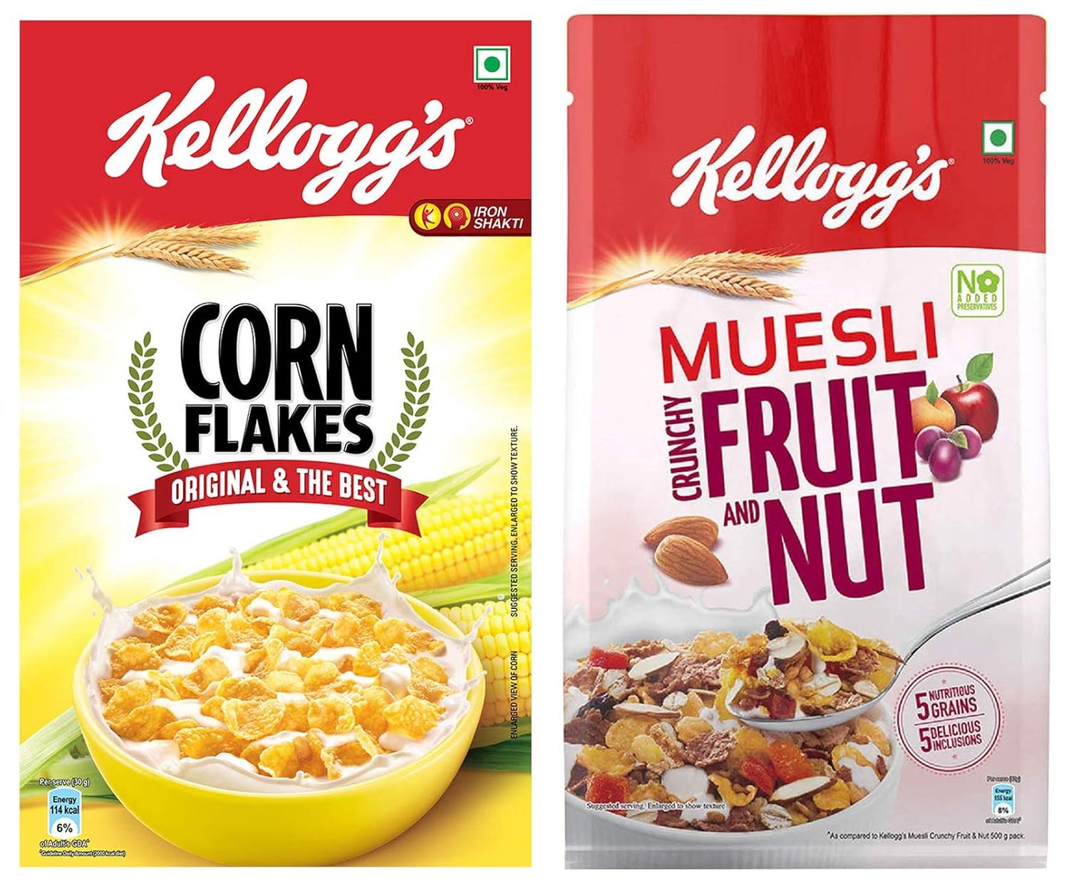 Kellogg's Combo, Kellogg's Muesli Crunchy Fruit and Nut, 750g and