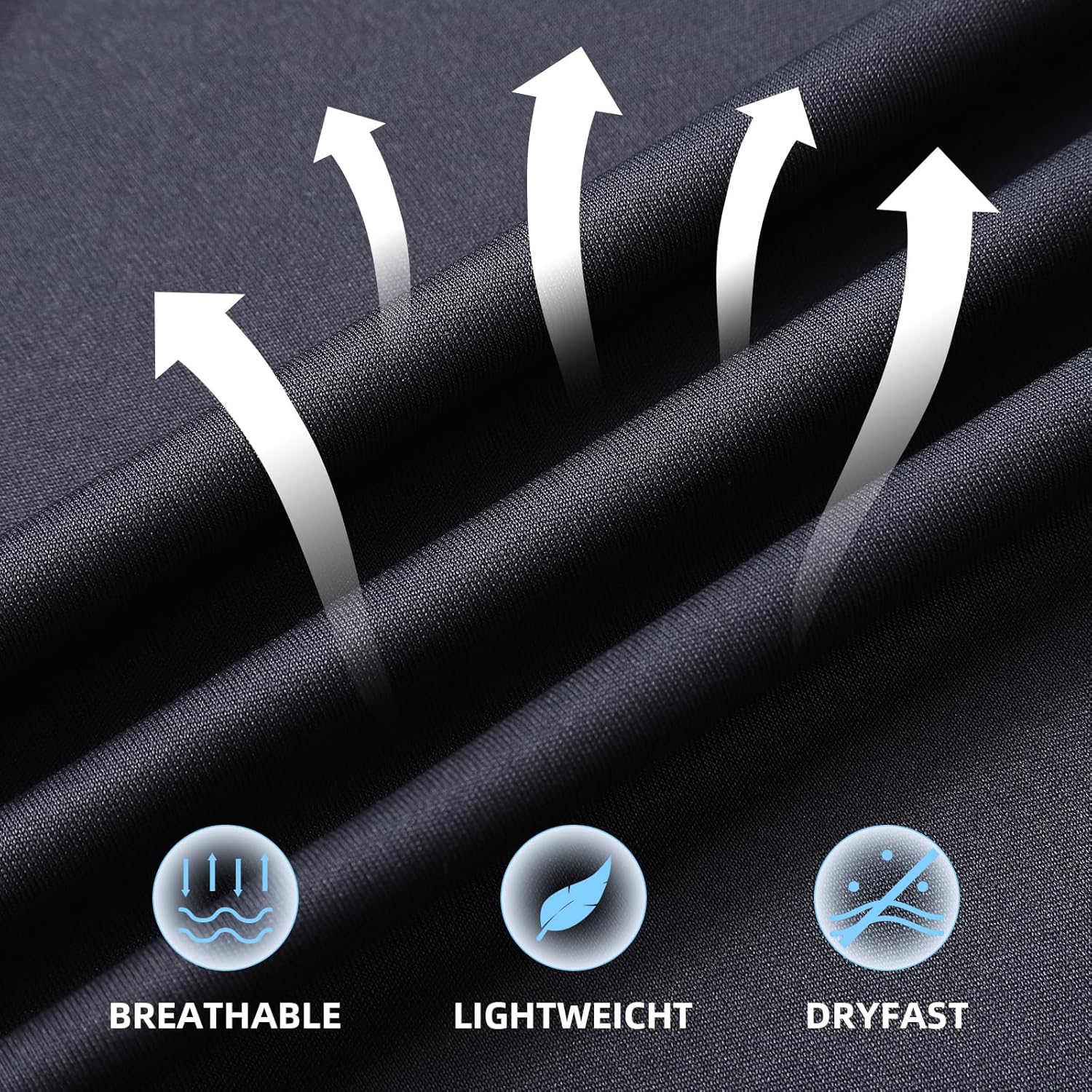 Men's Golf Polo Shirts,1 Pack/4 Pack Long Sleeve Quick Dry Athletic Casual Performance Collar Shirts for Men - Image 5