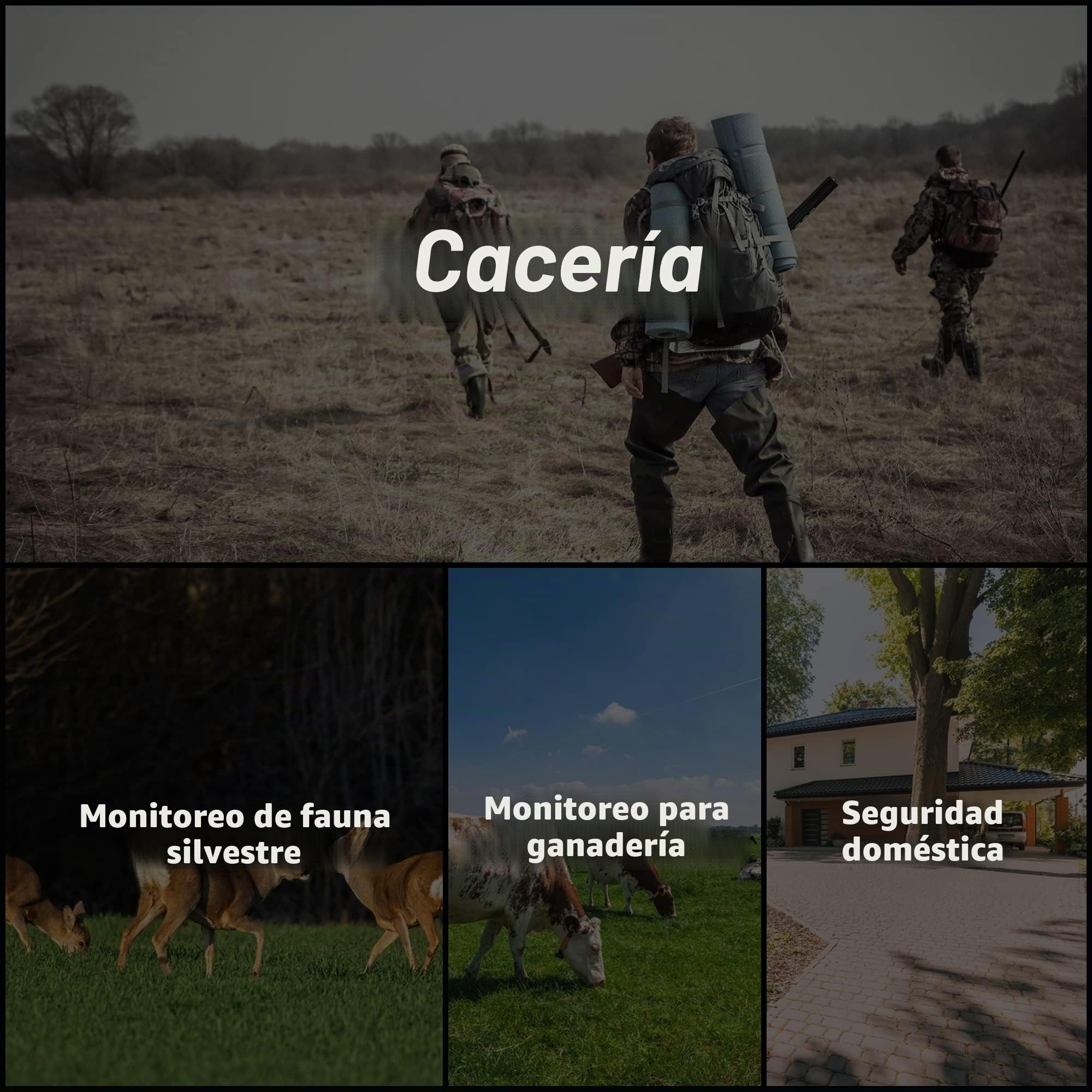 Camojojo Trace - Cámara de caza con SIM 4G LTE, cámara de caza con IP66 impermeable, tarjeta SD de 32 GB, aplicación multifunción, tiempo de funcionamiento más largo
