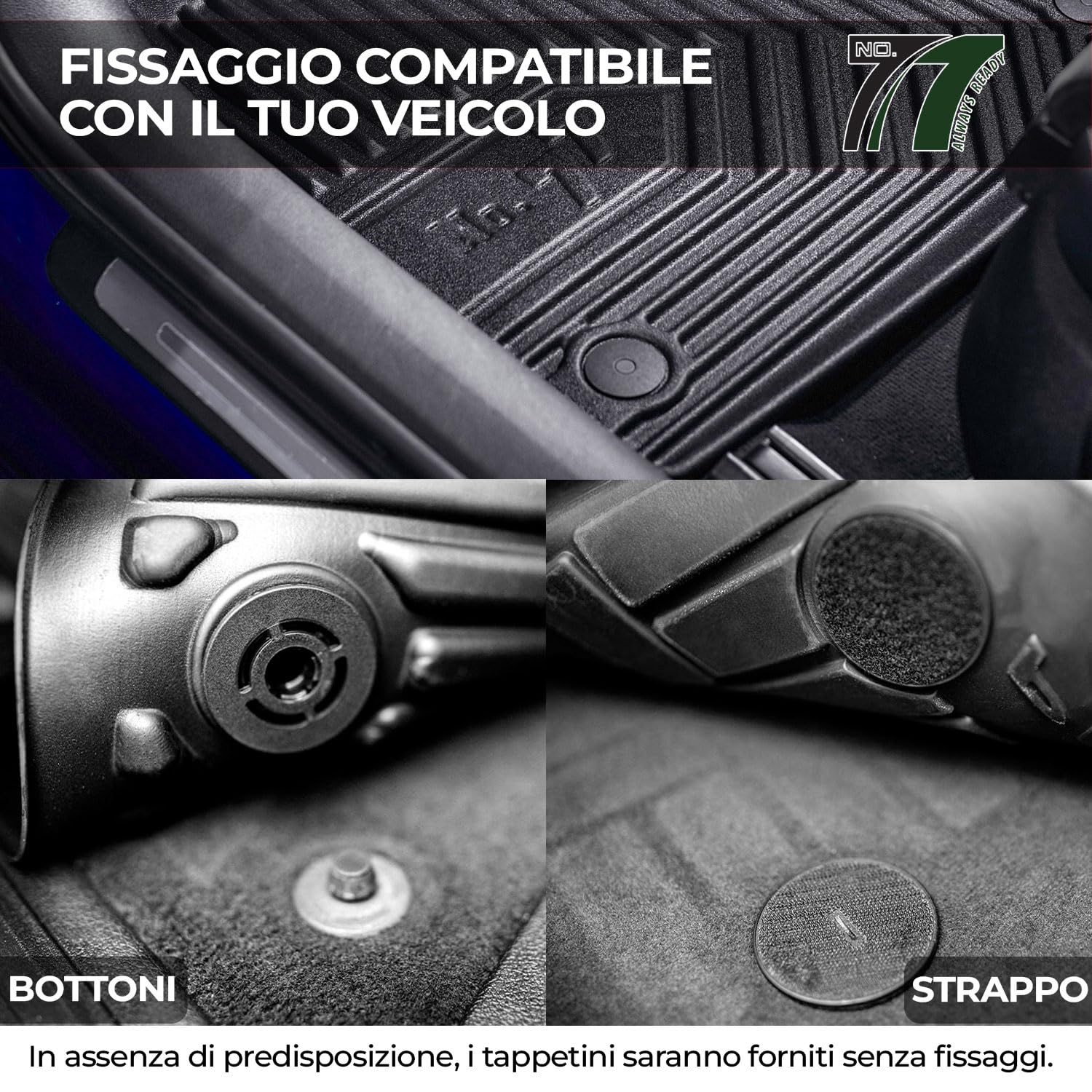 IMJ-Global Alfombrillas de Coche de Goma No.77 a Medida compatibles con Ebro S700 a Partir de 2023, Juego Completo de Alfombrillas de Coche para Mejorar el Look y la deportividad