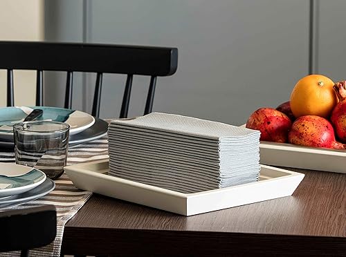 Vista 55 de Servilletas de papel azules Tela desechable de lino como servilletas de cena Toallas de mano Toallas de mano Servilletas de papel suaves