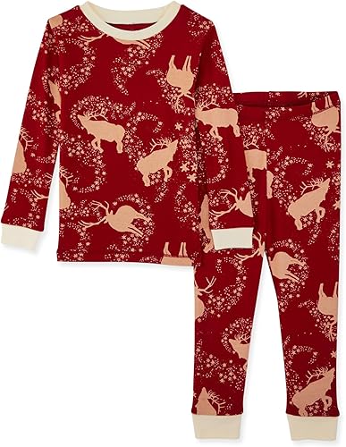 Miniatura 99 de Burt's Bees Baby Pijama para niña, 2 piezas, camiseta de manga larga y pantalones de algodón orgánico